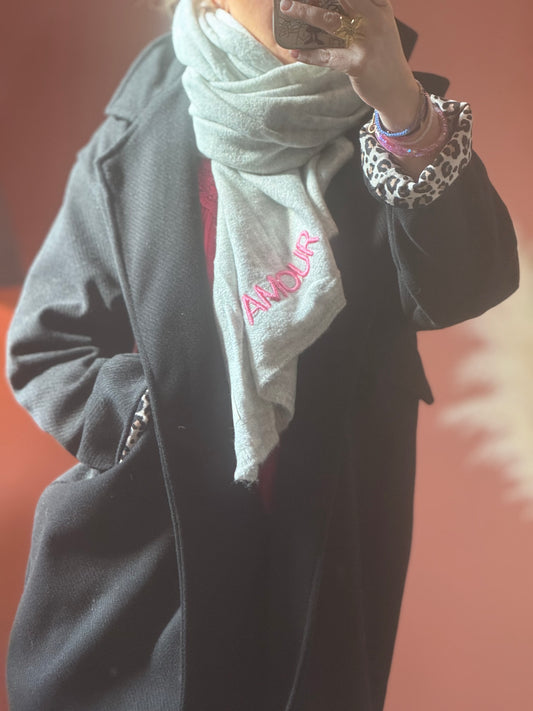 Écharpe amour 🩶🩷