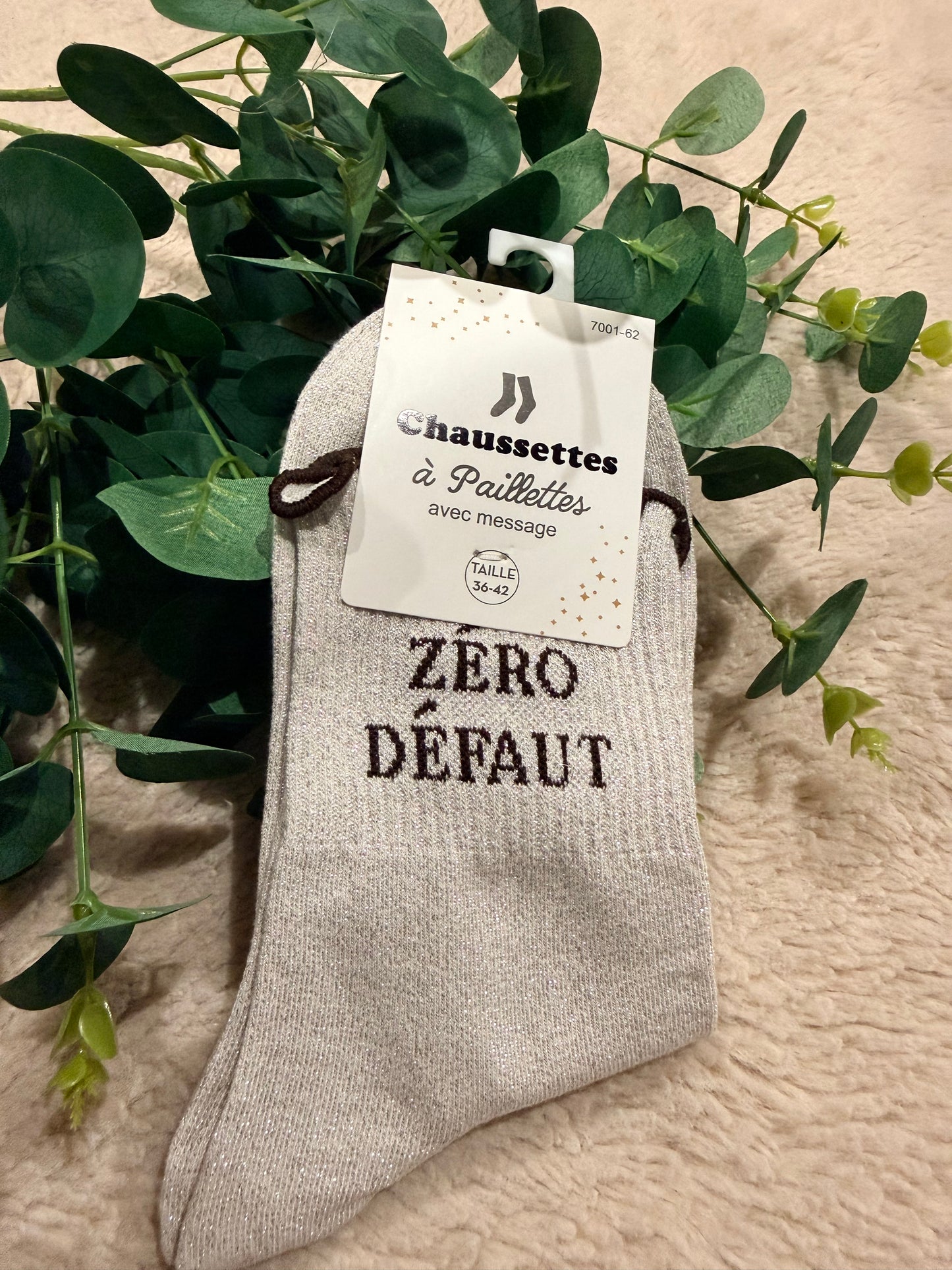 Chaussette à paillettes Zéro défaut 😁