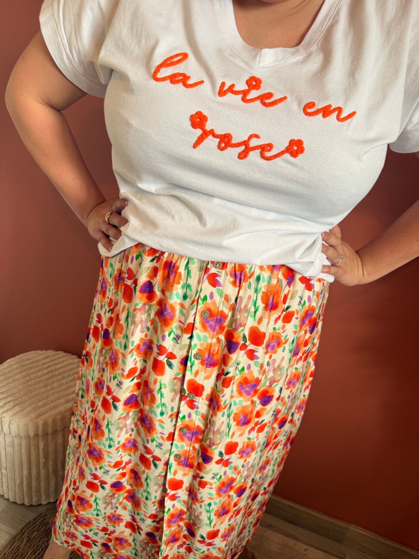 Tee shirt Teyla « la vie en rose »