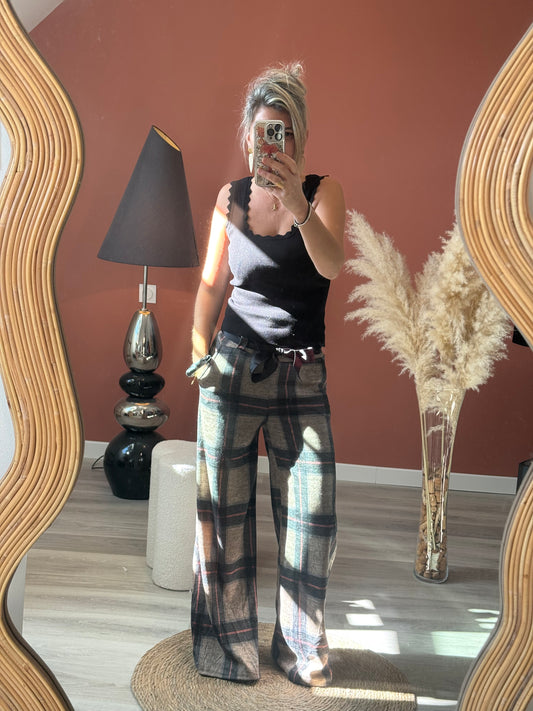 Pantalon à carreaux Flo ♦️