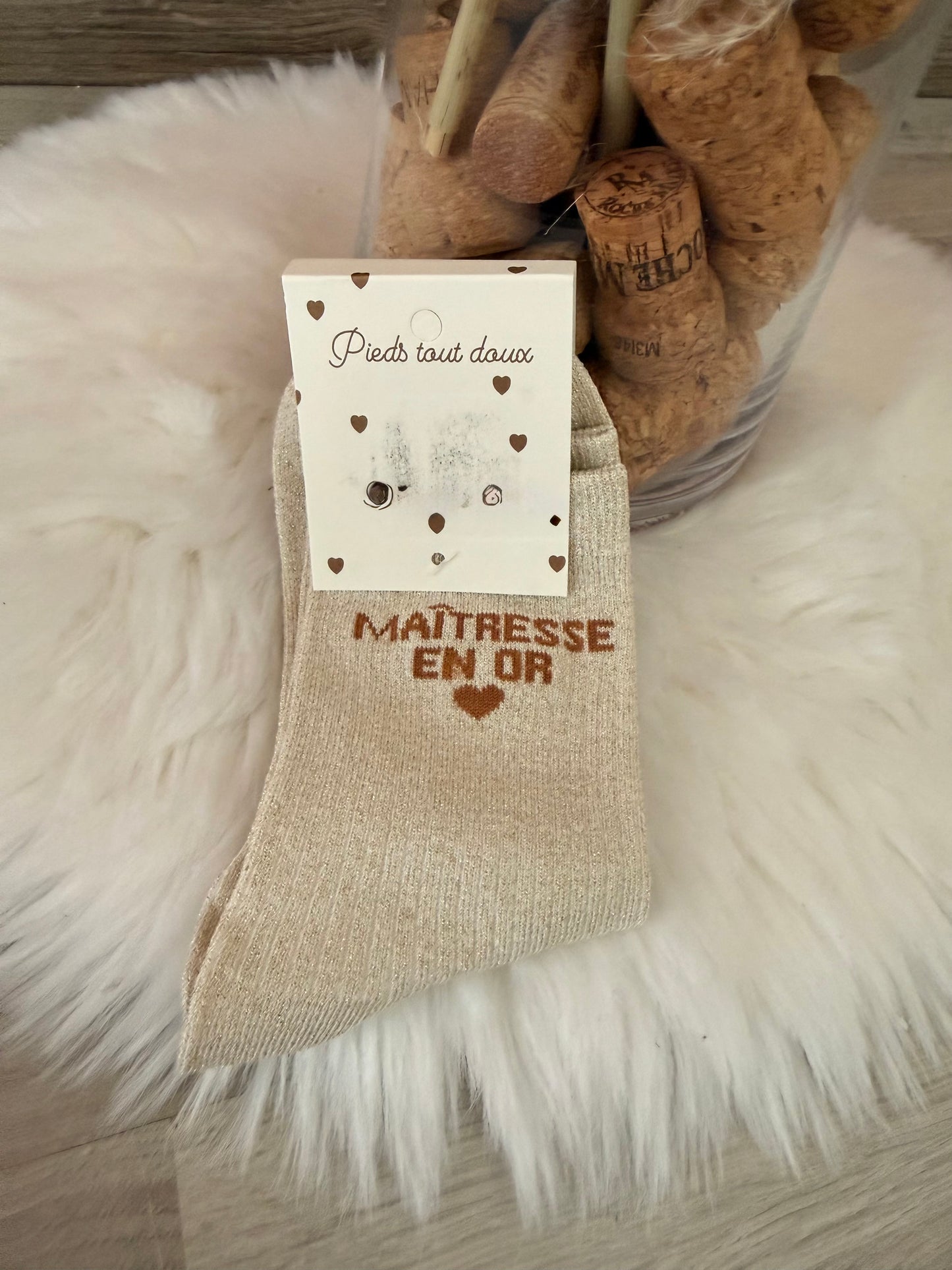 Chaussette maîtresse en or 🧑🏫