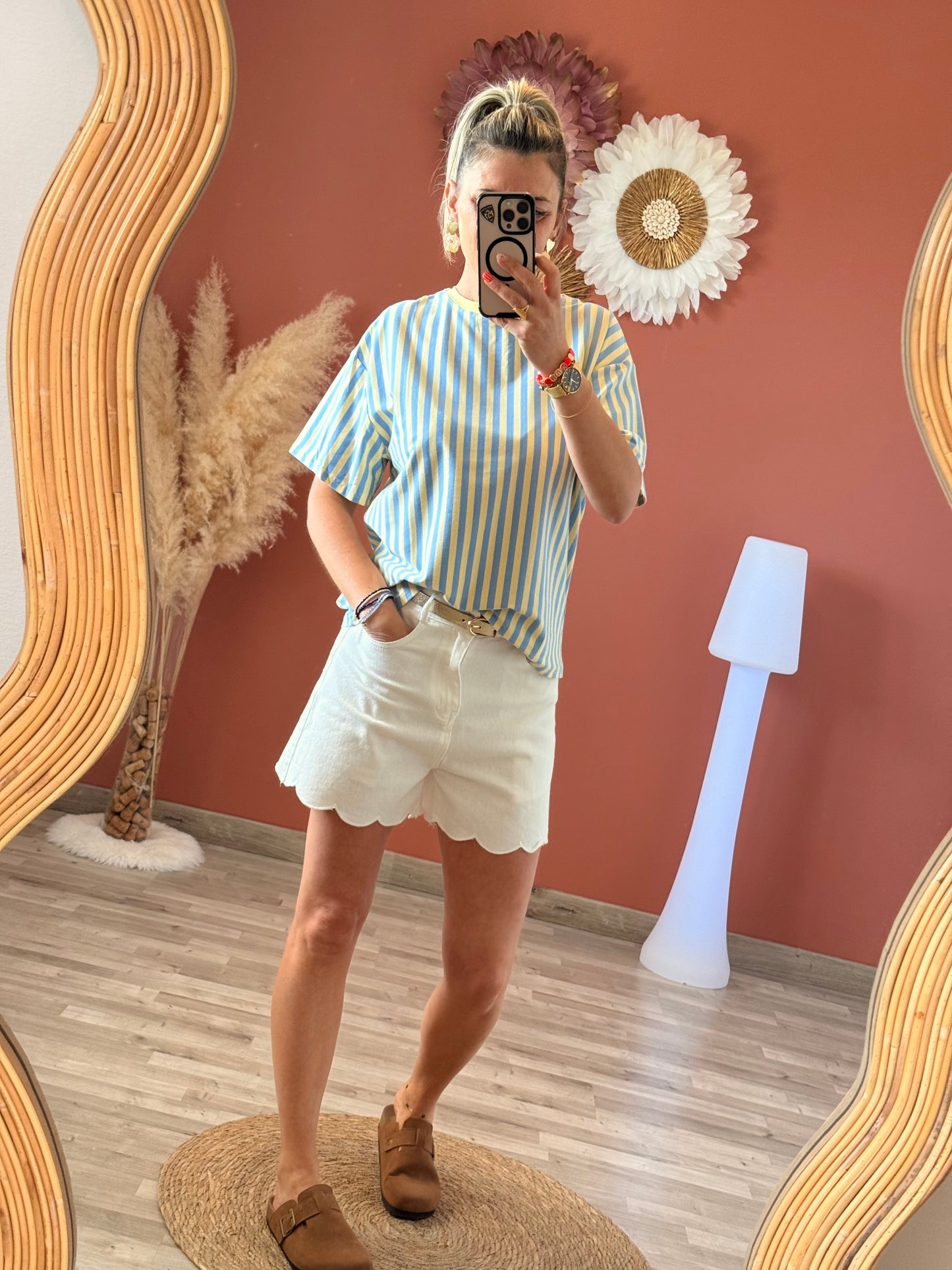 Tee shirt oversize cœur au dos
