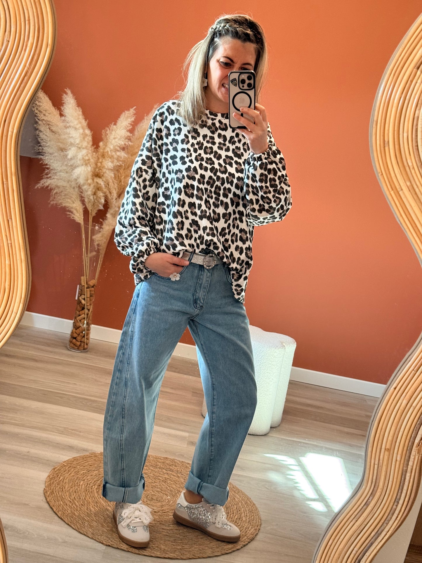 Sweat léopard Mommy