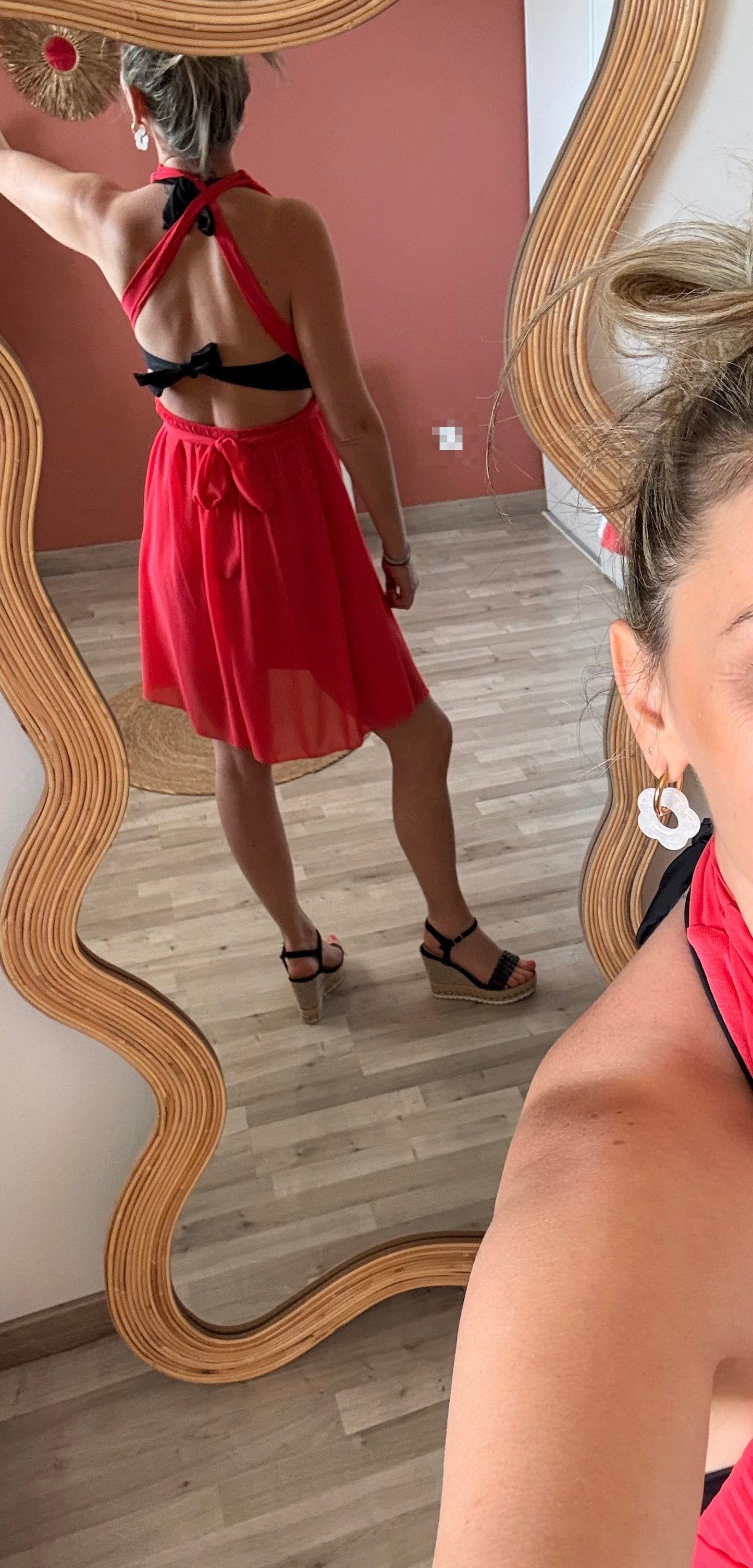 Robe courte multiposition