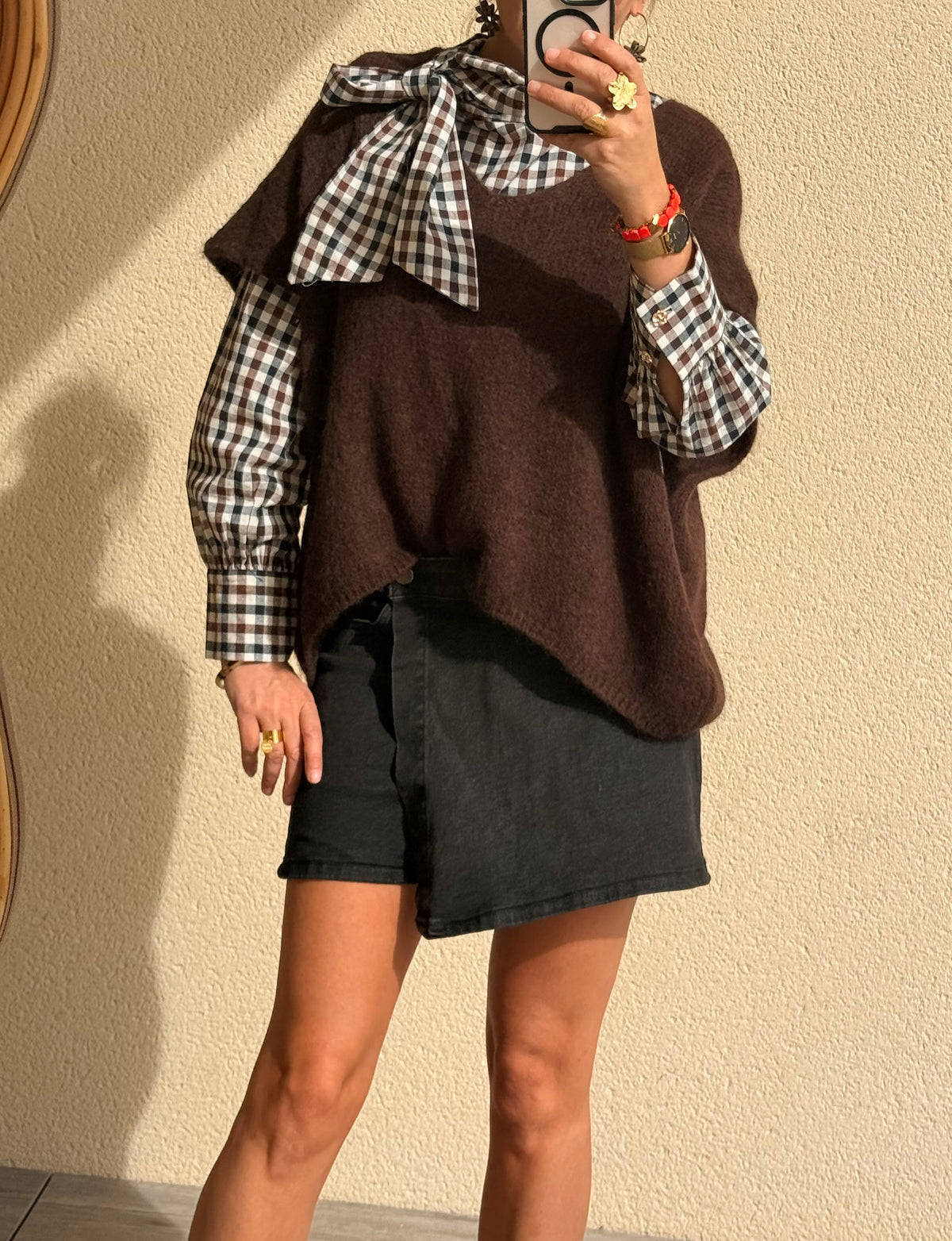 Blouse Ă carreaux Momo