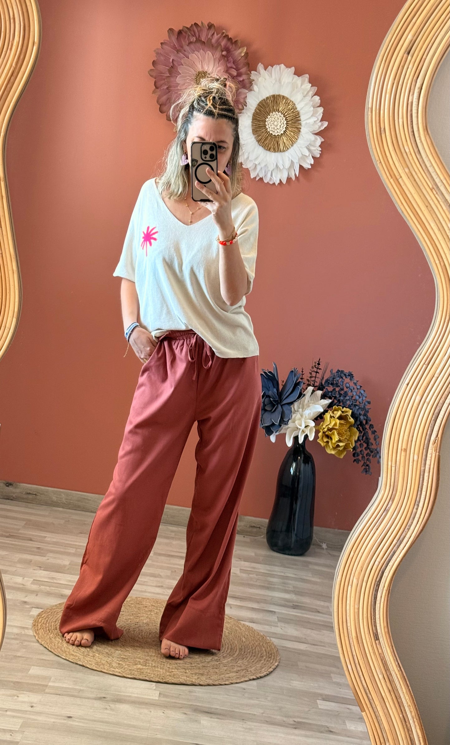 Pantalon lin Mathias