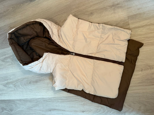 Capuche amovible réversible