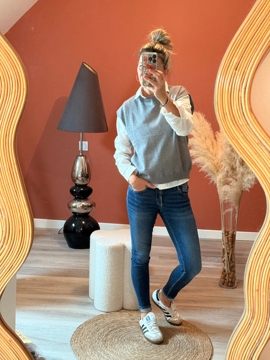 Pull sans manches Romy 🩶