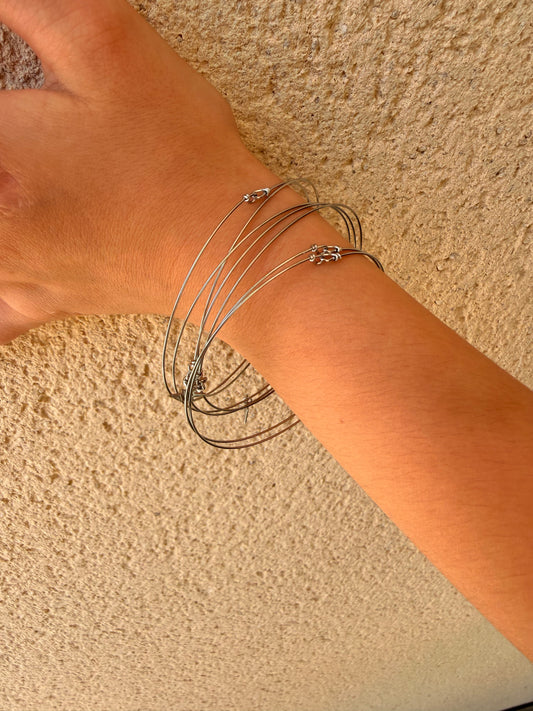 Bracelet semainier argenté