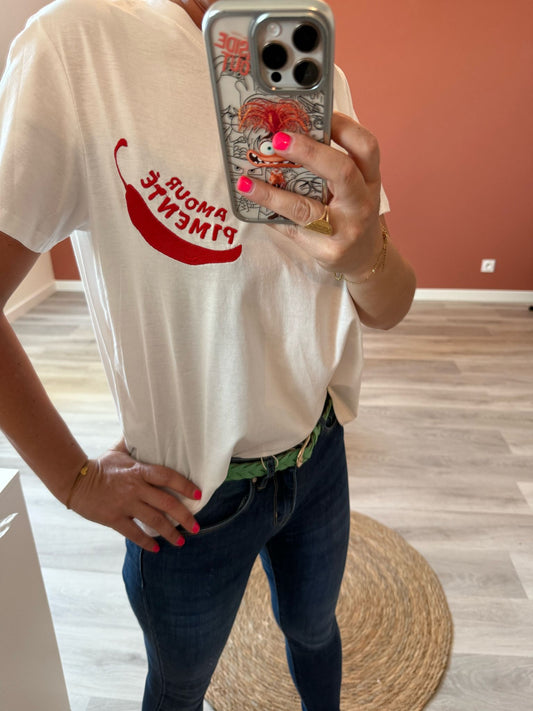 Tee shirt amour pimenté
