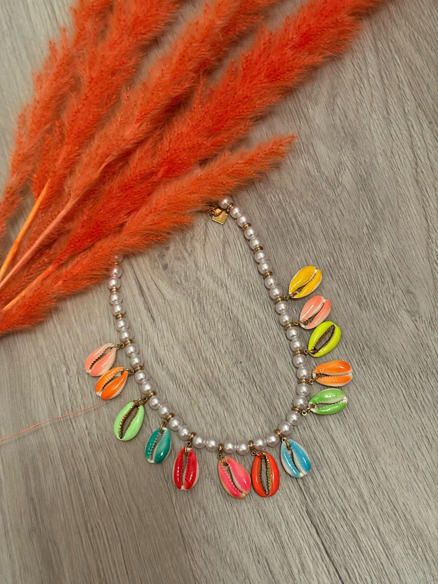 Collier Perles Multi Coquillages