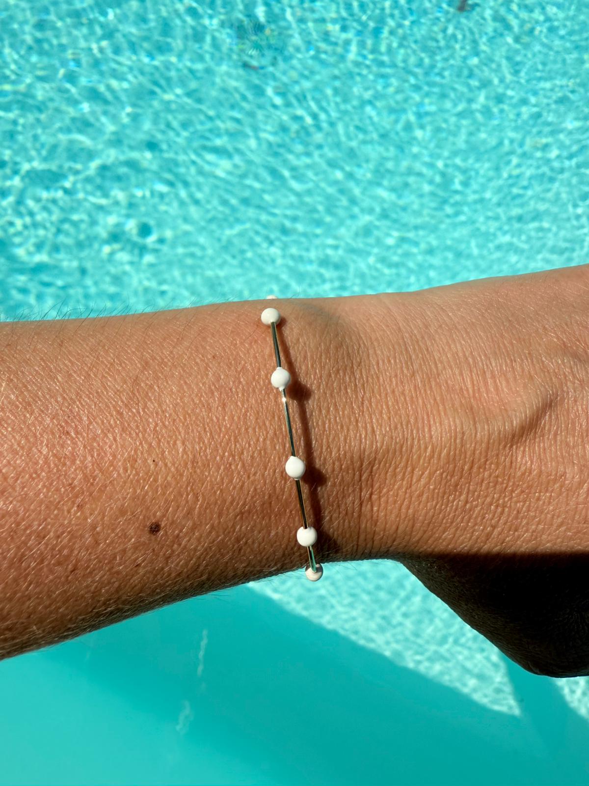 Bracelet Jonc Perle Fine