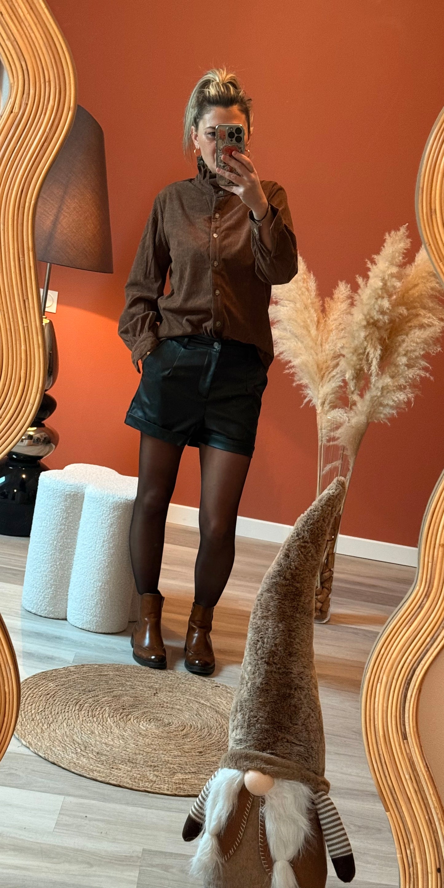 Short en simili cuir Glam Rock 🎸