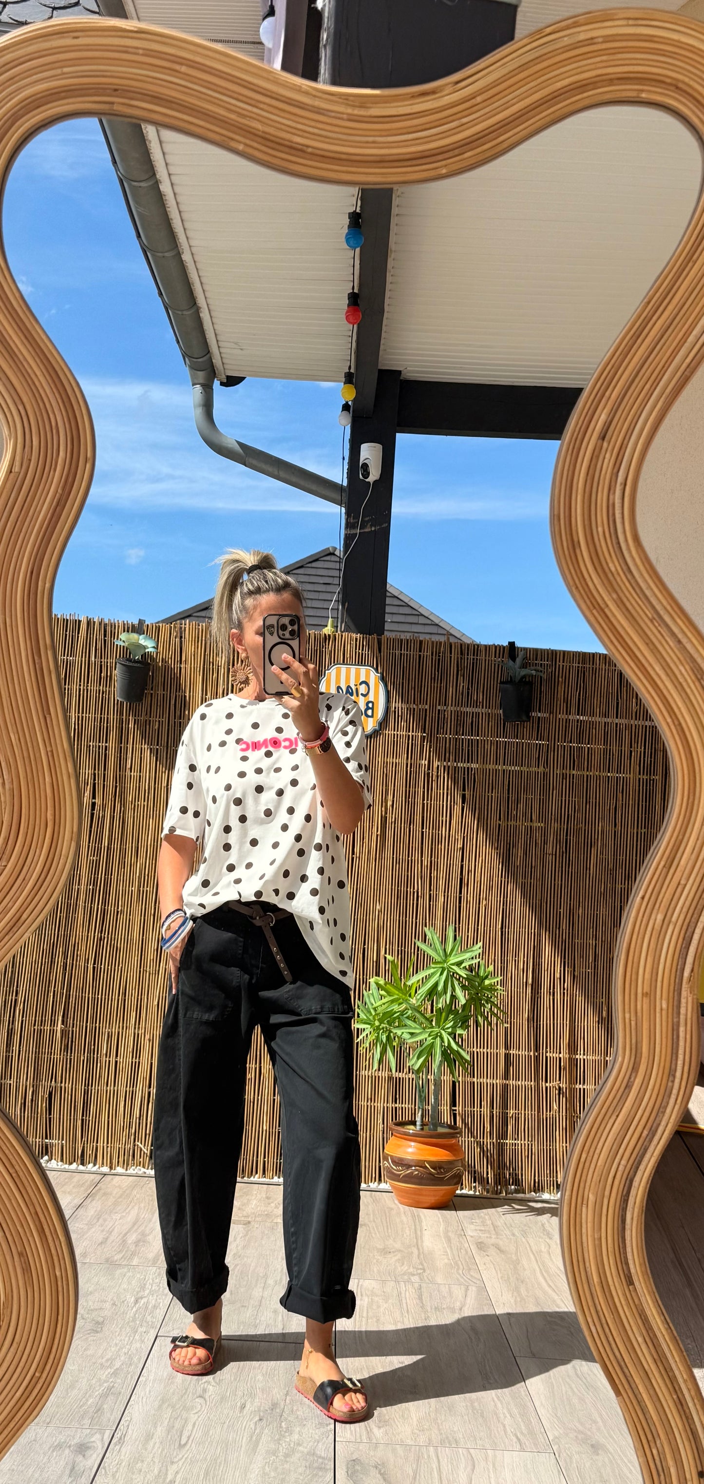 Tee shirt Iconic à pois