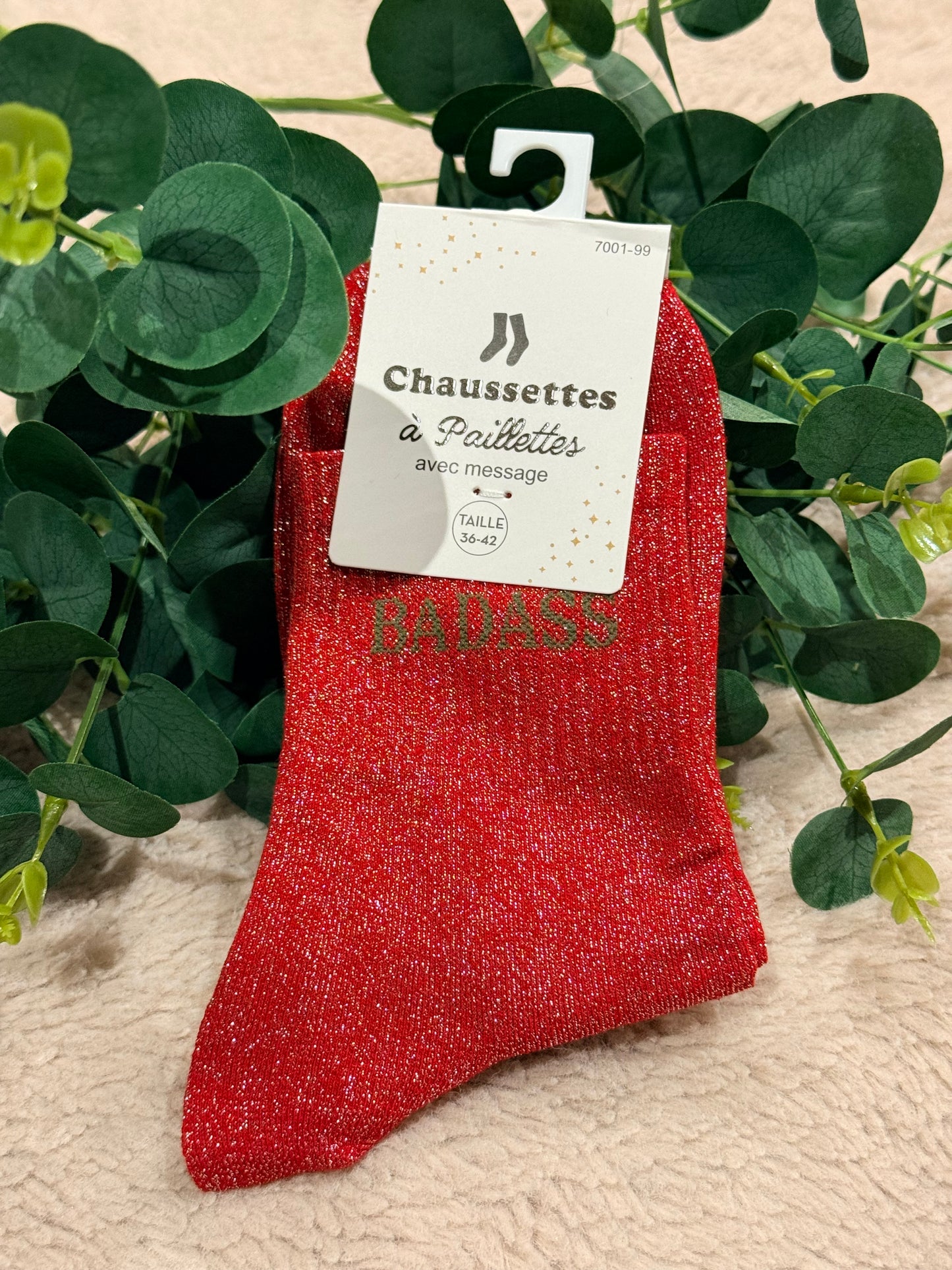 Chaussette paillette Badass 🤩