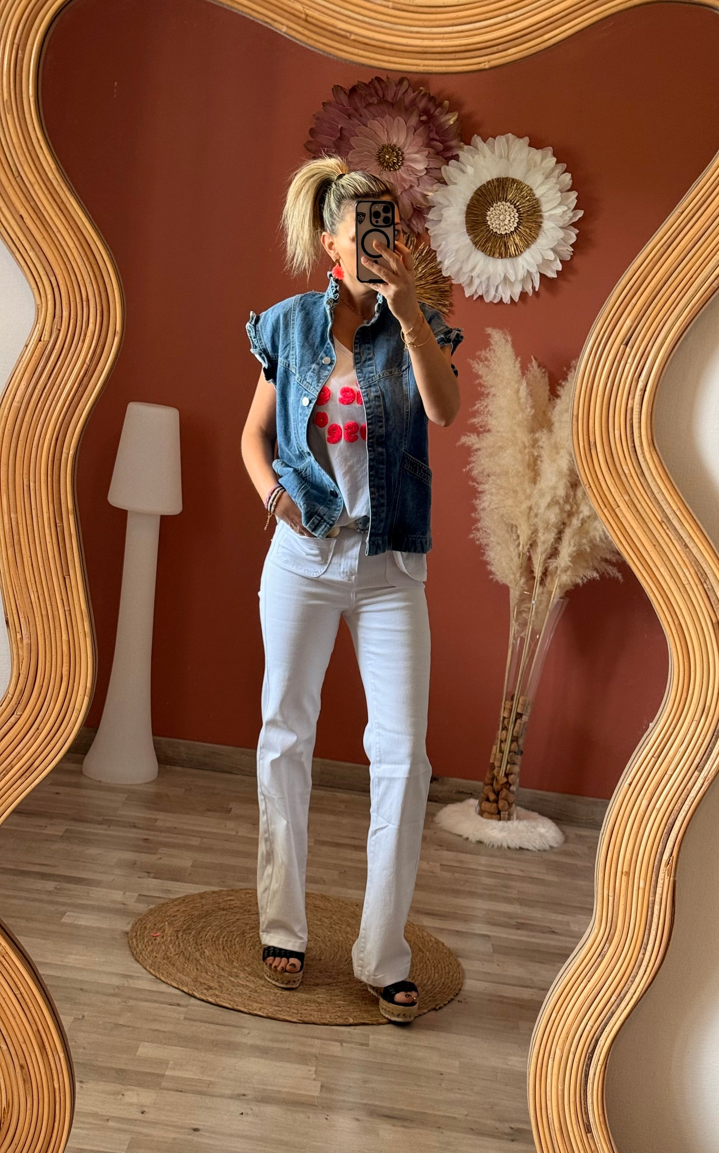 Veste sans manches en jean 💙