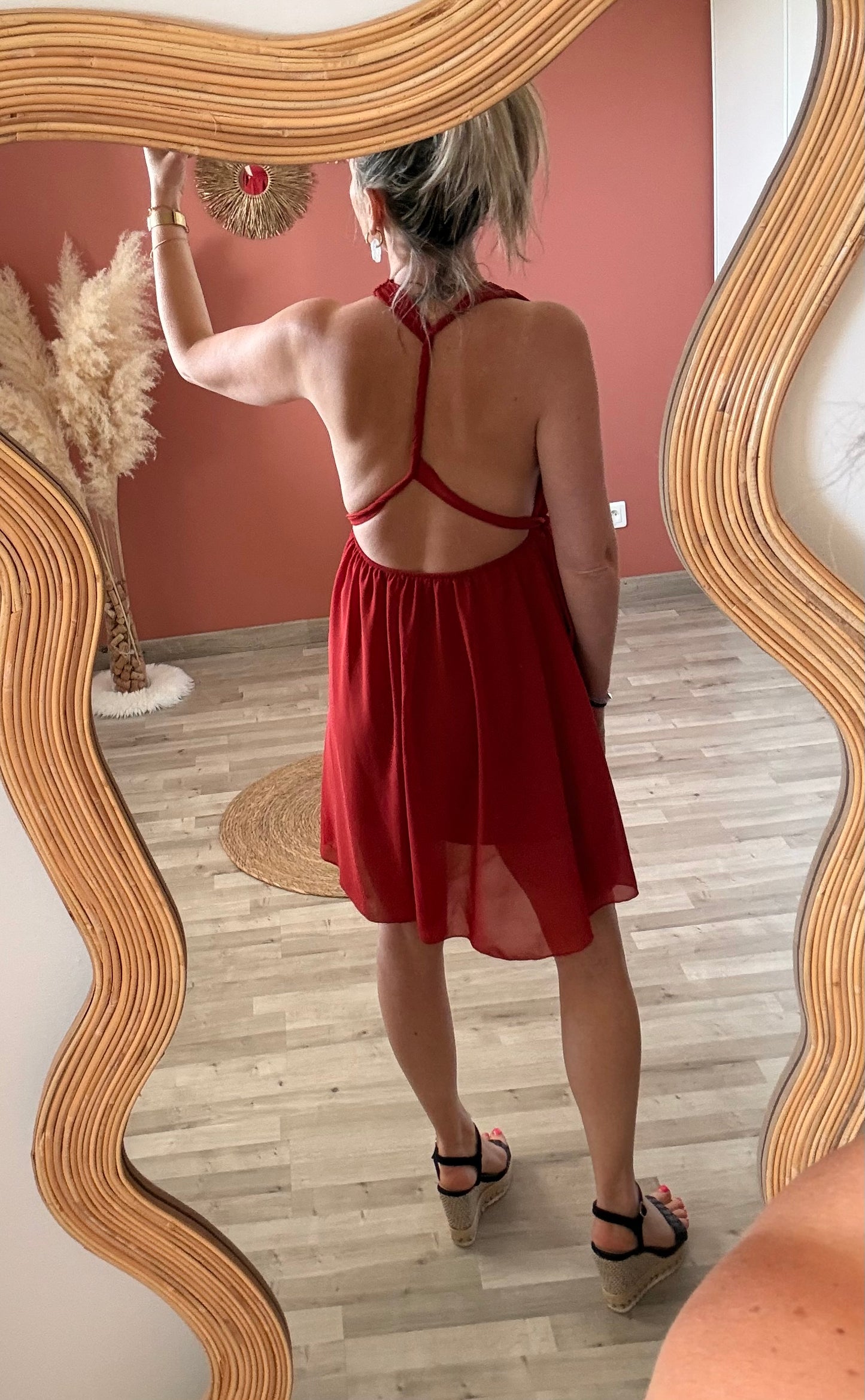Robe courte multiposition
