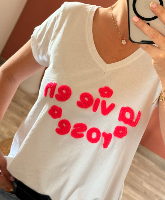 Tee shirt la vie en rose