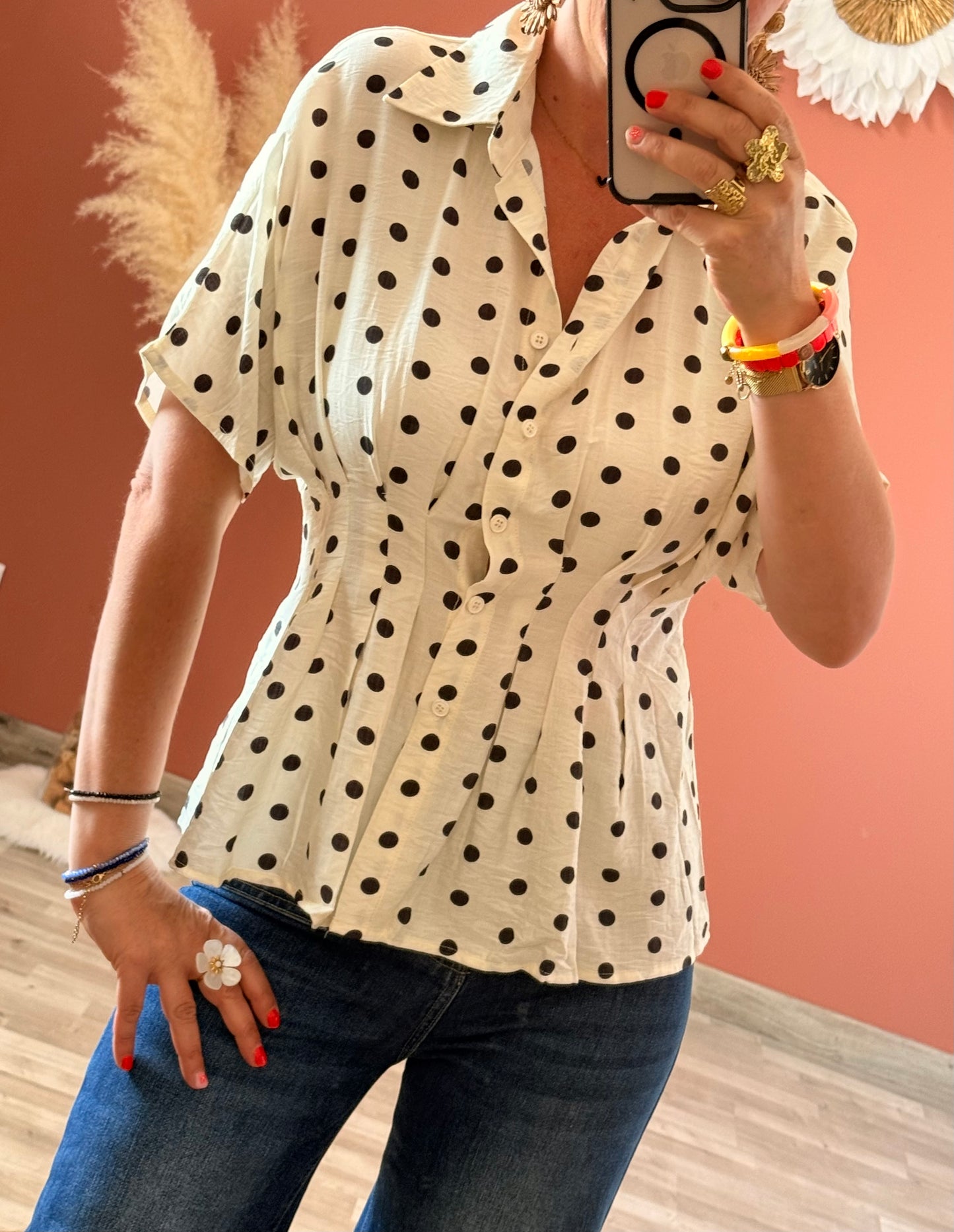 Chemise à pois Alice