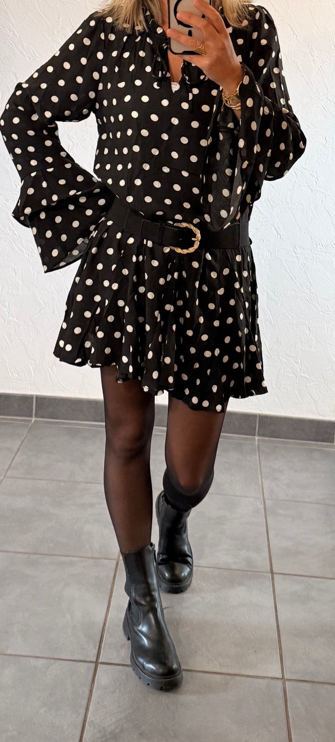 Robe à pois