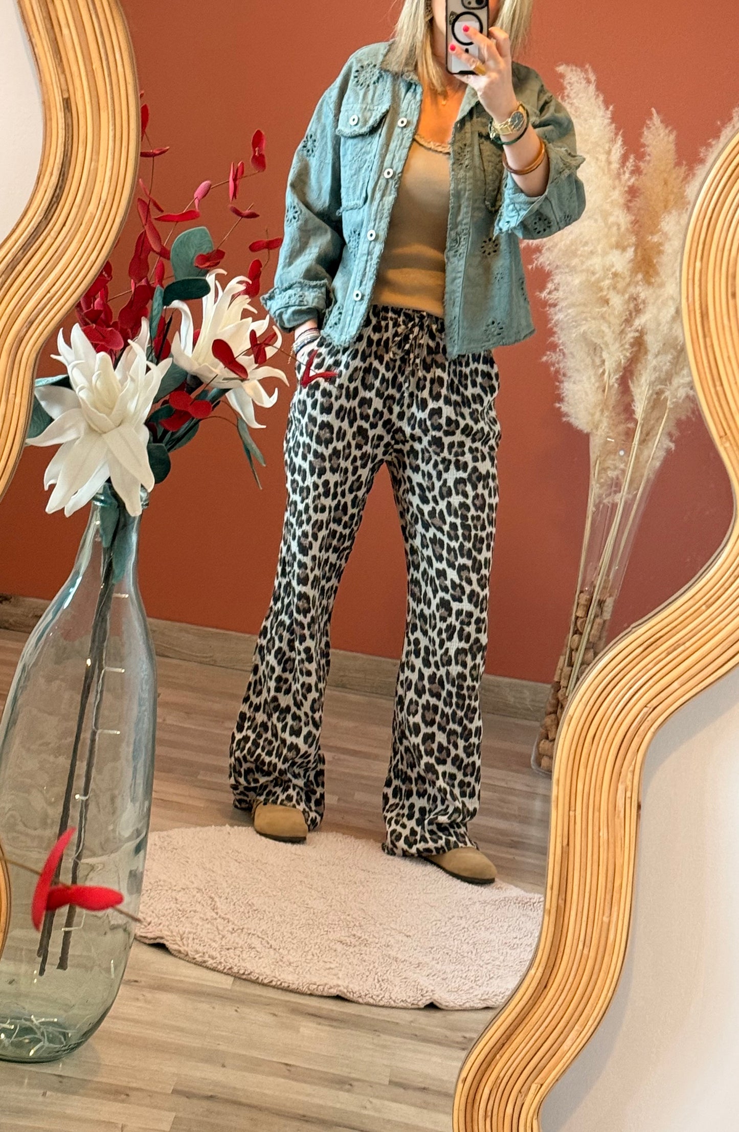 Pantalon gaz de coton Rio 🐆