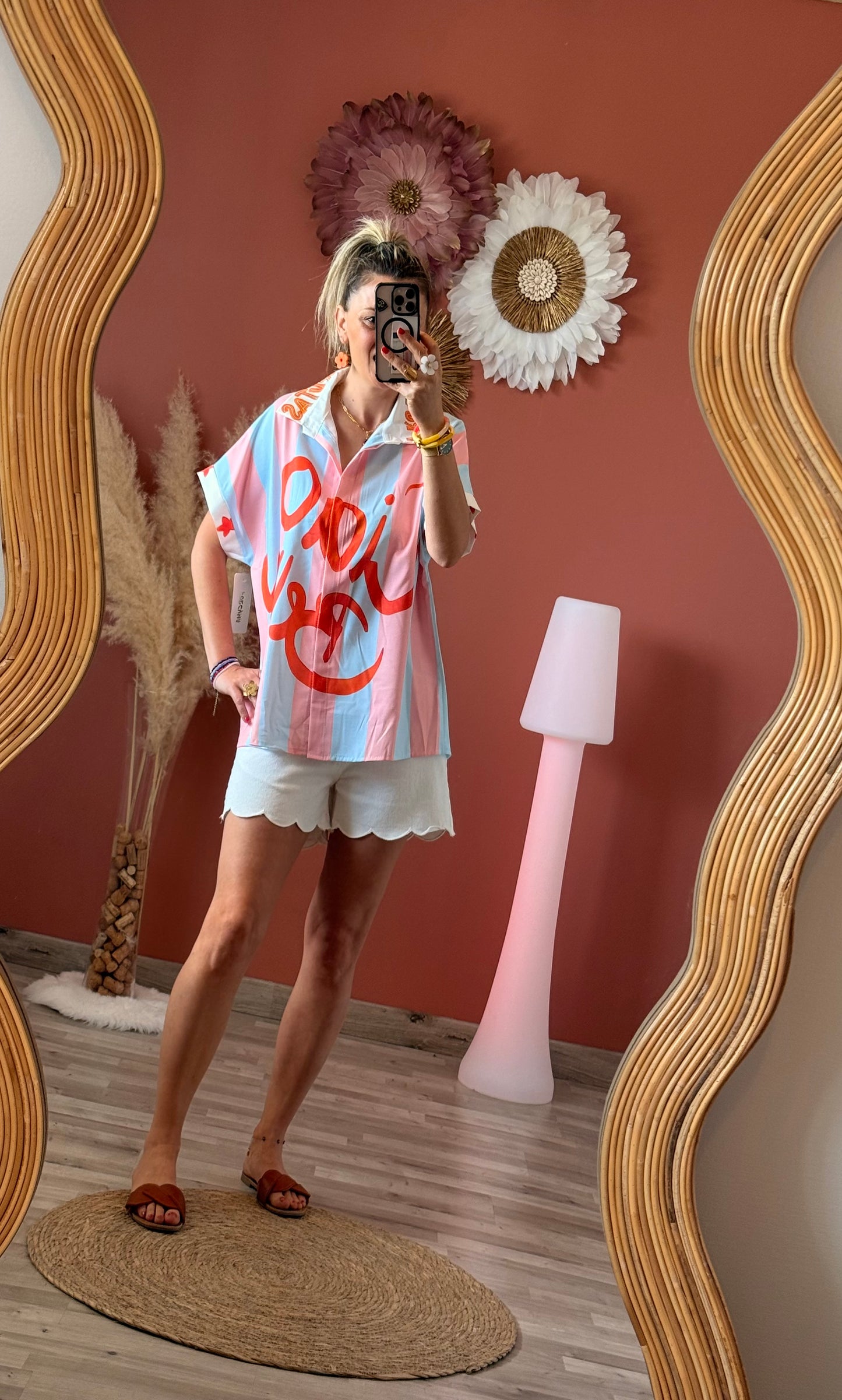 Chemise imprimée Ciao Bella
