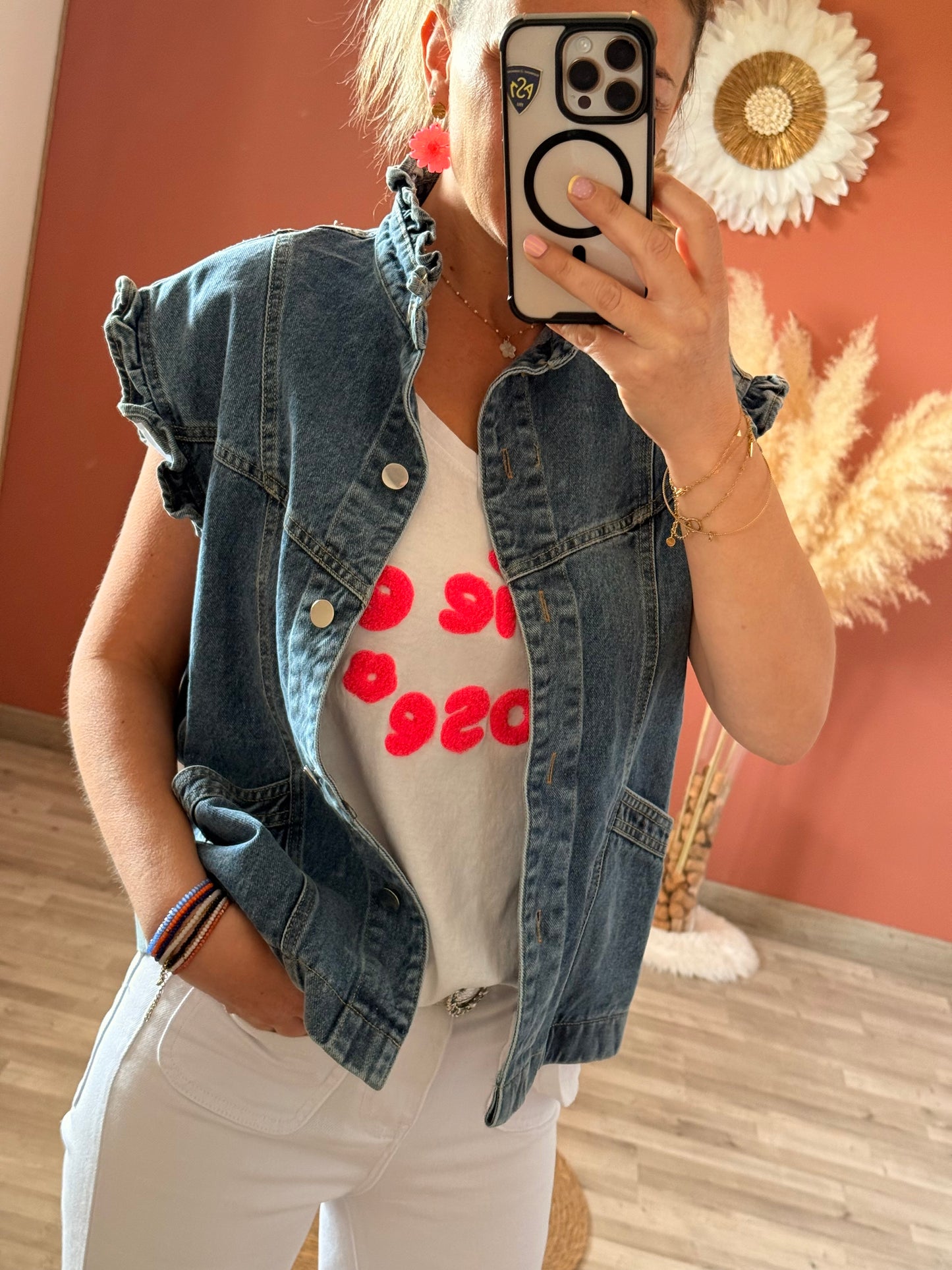 Veste sans manches en jean 💙