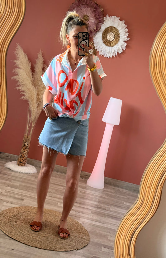 Chemise imprimée Ciao Bella