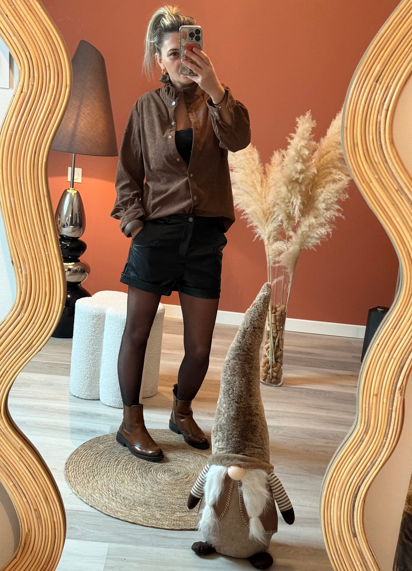 Chemise en velours Gaby