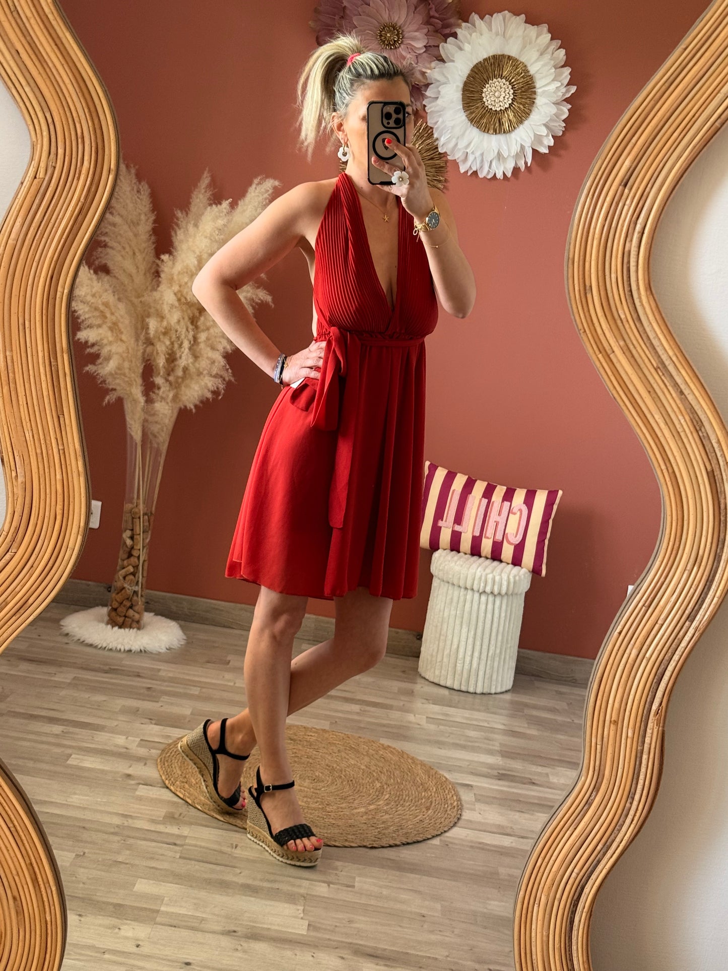 Robe courte multiposition