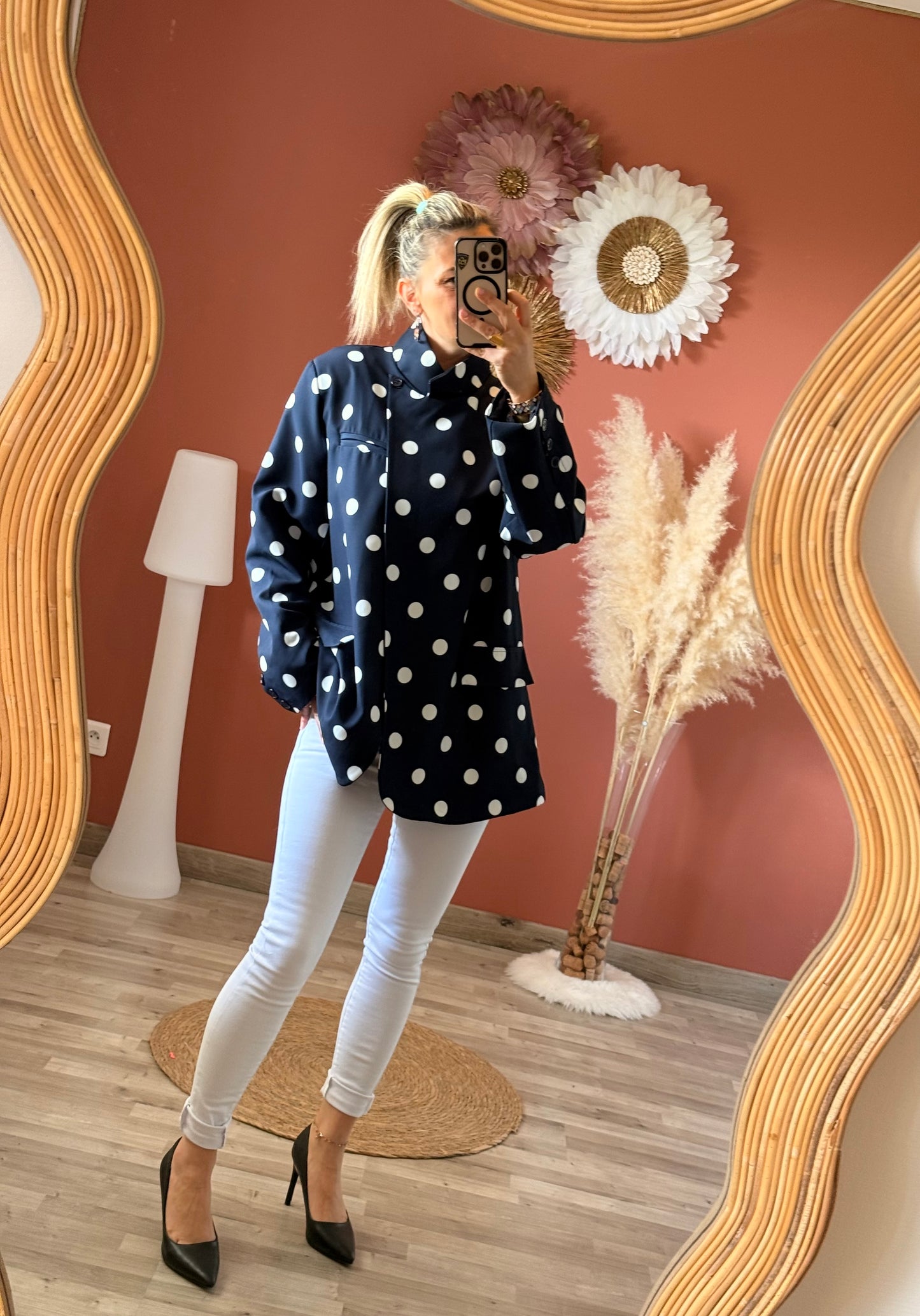 Blazer à pois