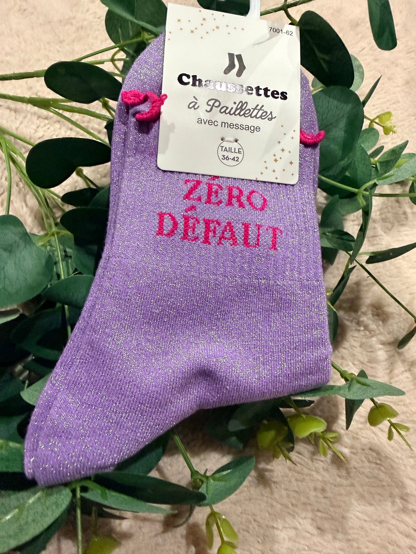 Chaussette à paillettes Zéro défaut 😁