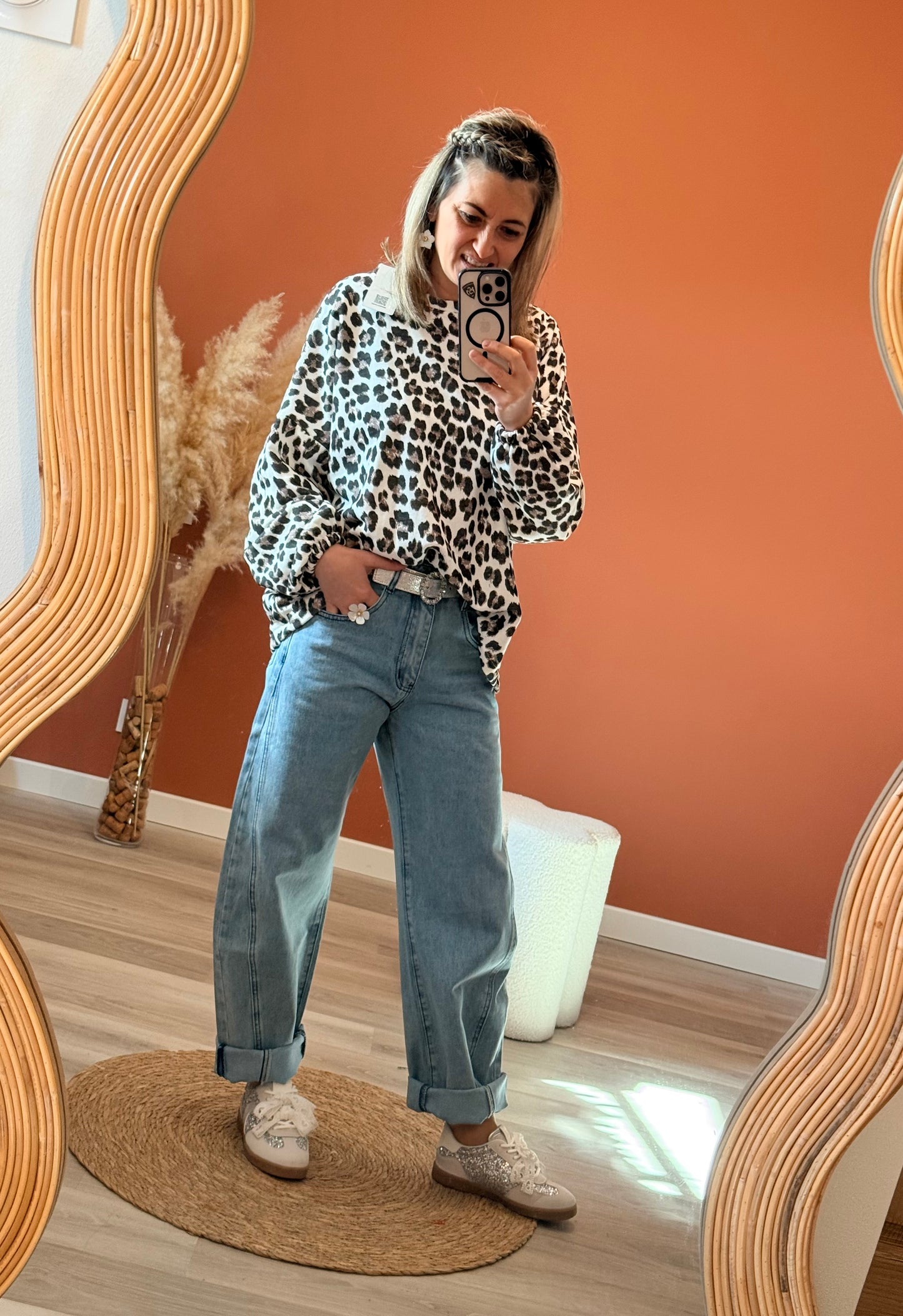 Sweat léopard Mommy