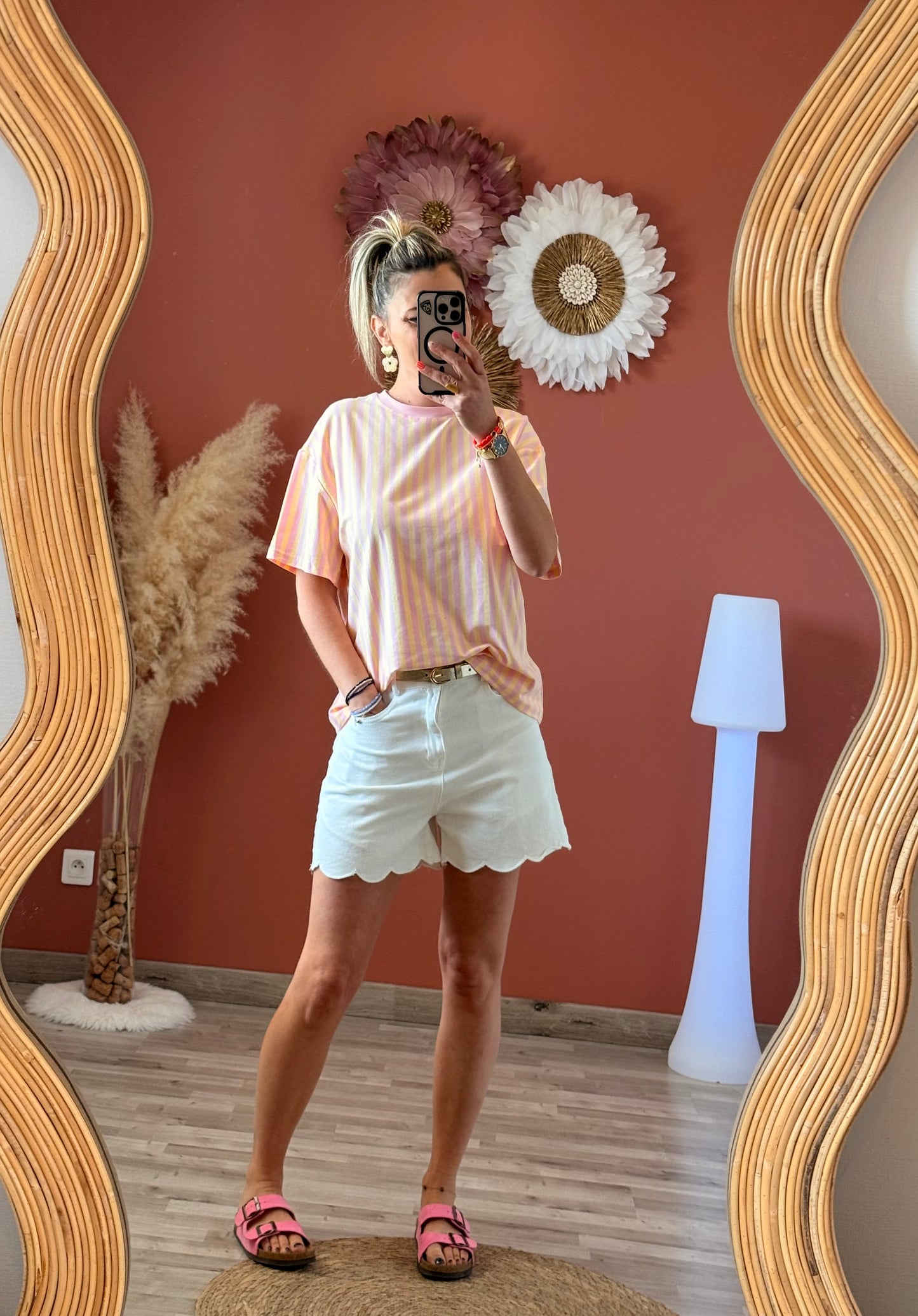 Tee shirt oversize cœur au dos