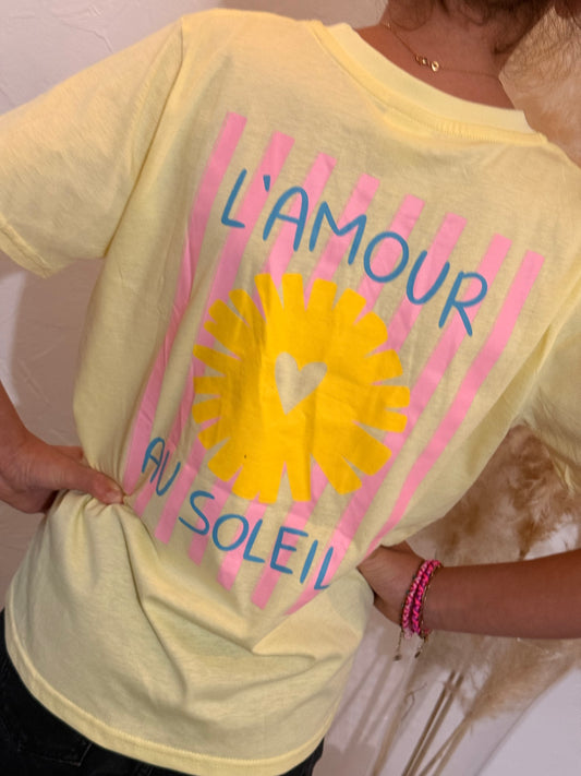 Tee shirt L’amour au soleil 👧