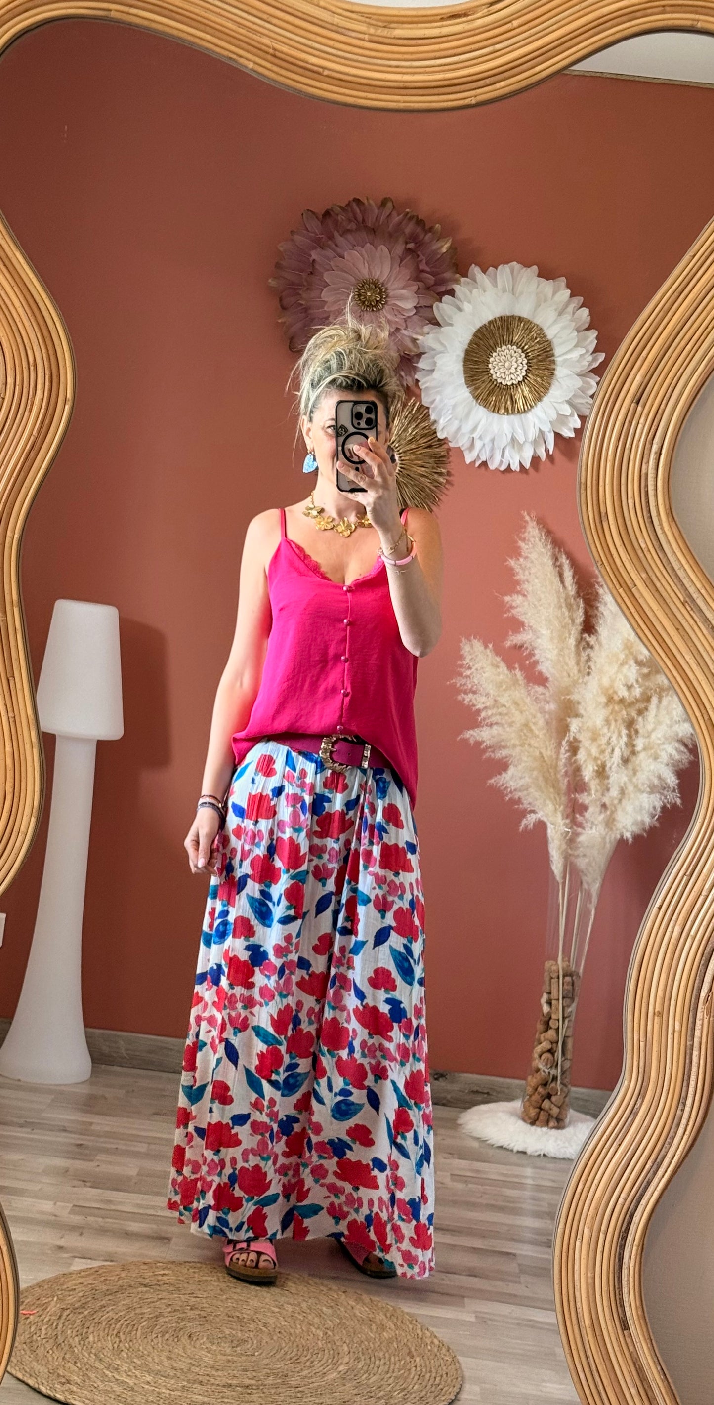 Jupe longue fleuri