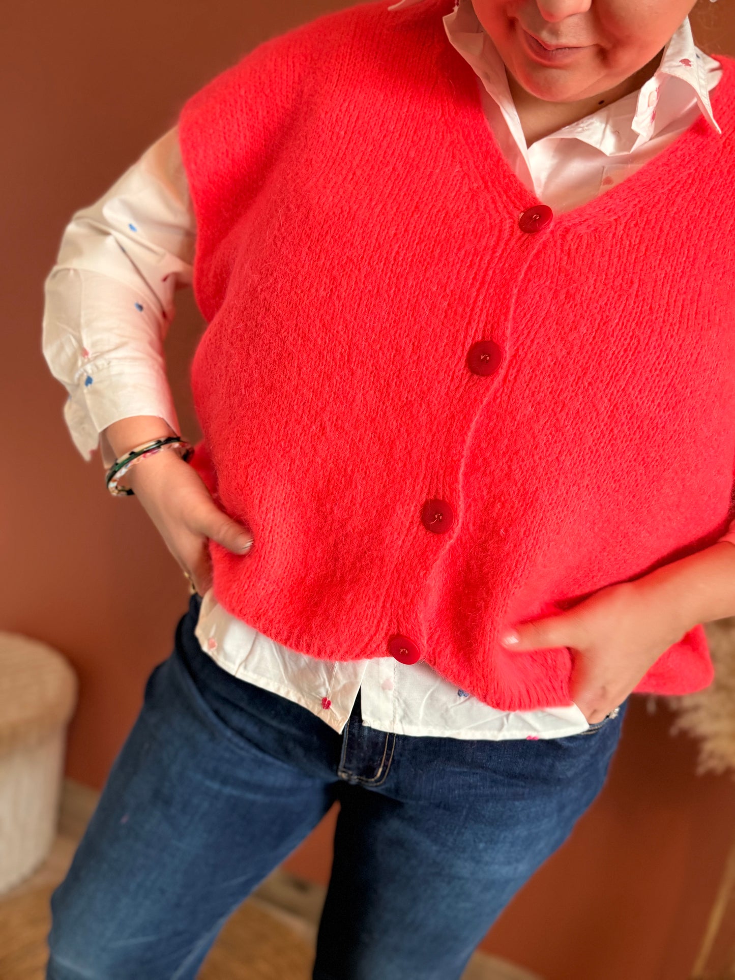 Gilet ample sans manche Liam
