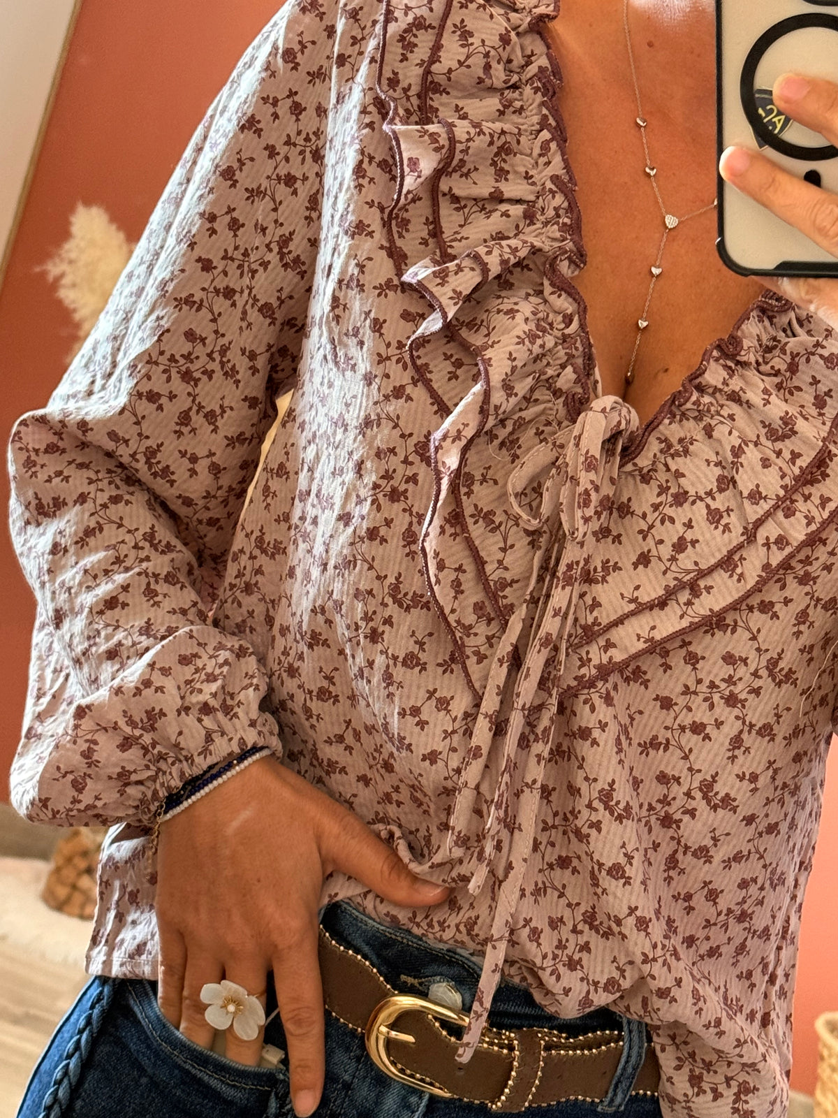 Blouse fleur Louise 🌸