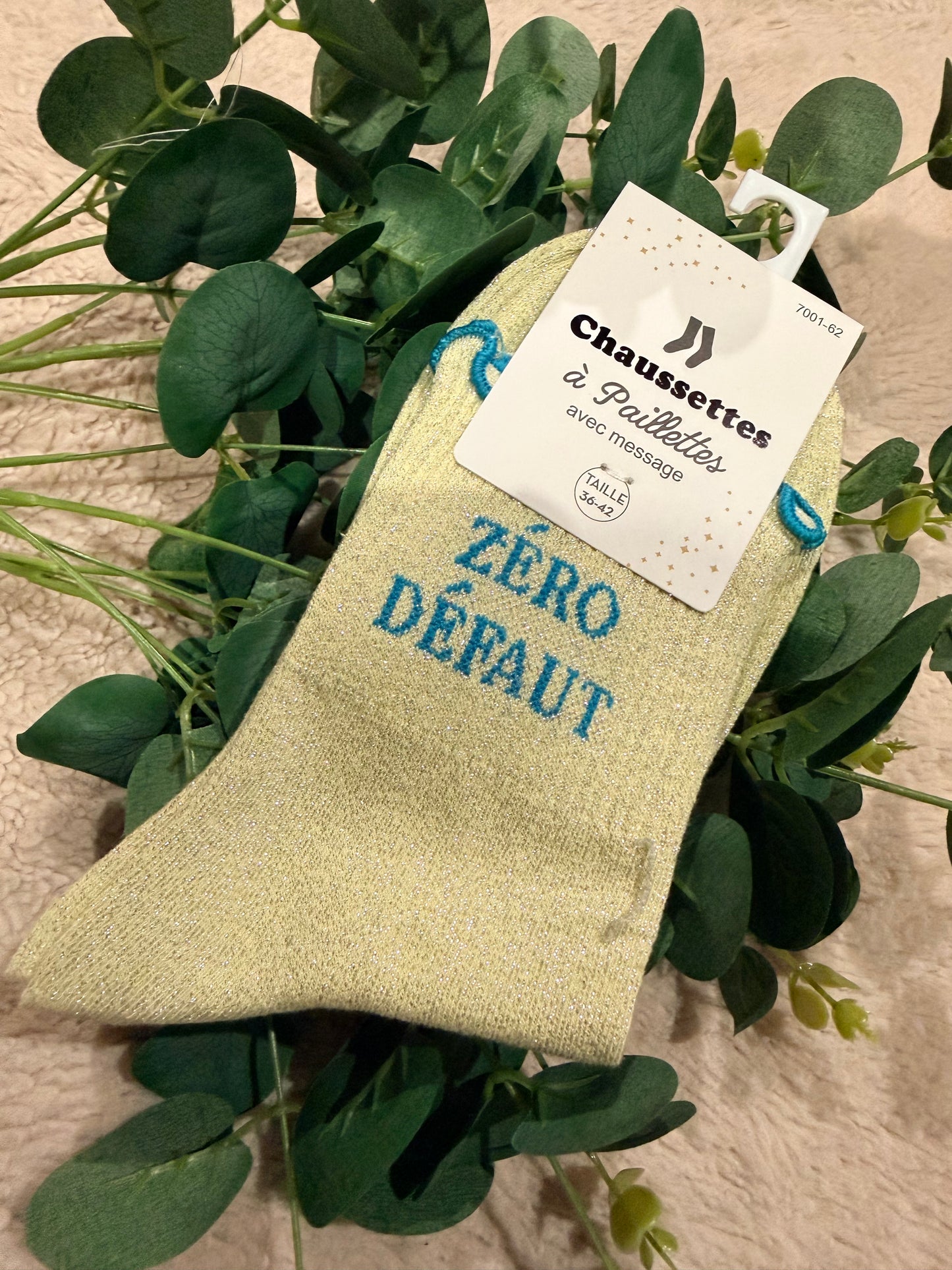 Chaussette à paillettes Zéro défaut 😁