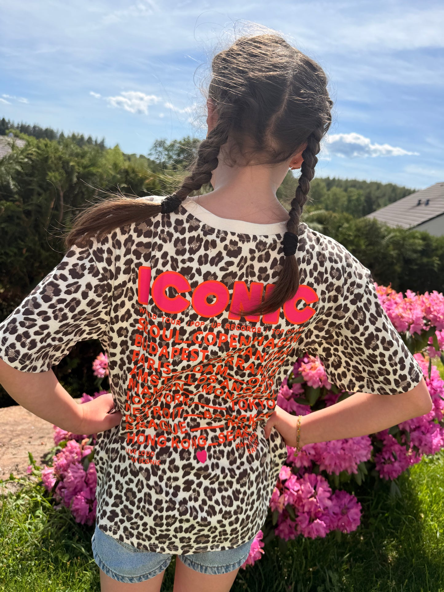 Tee shirt enfant léopard Iconic