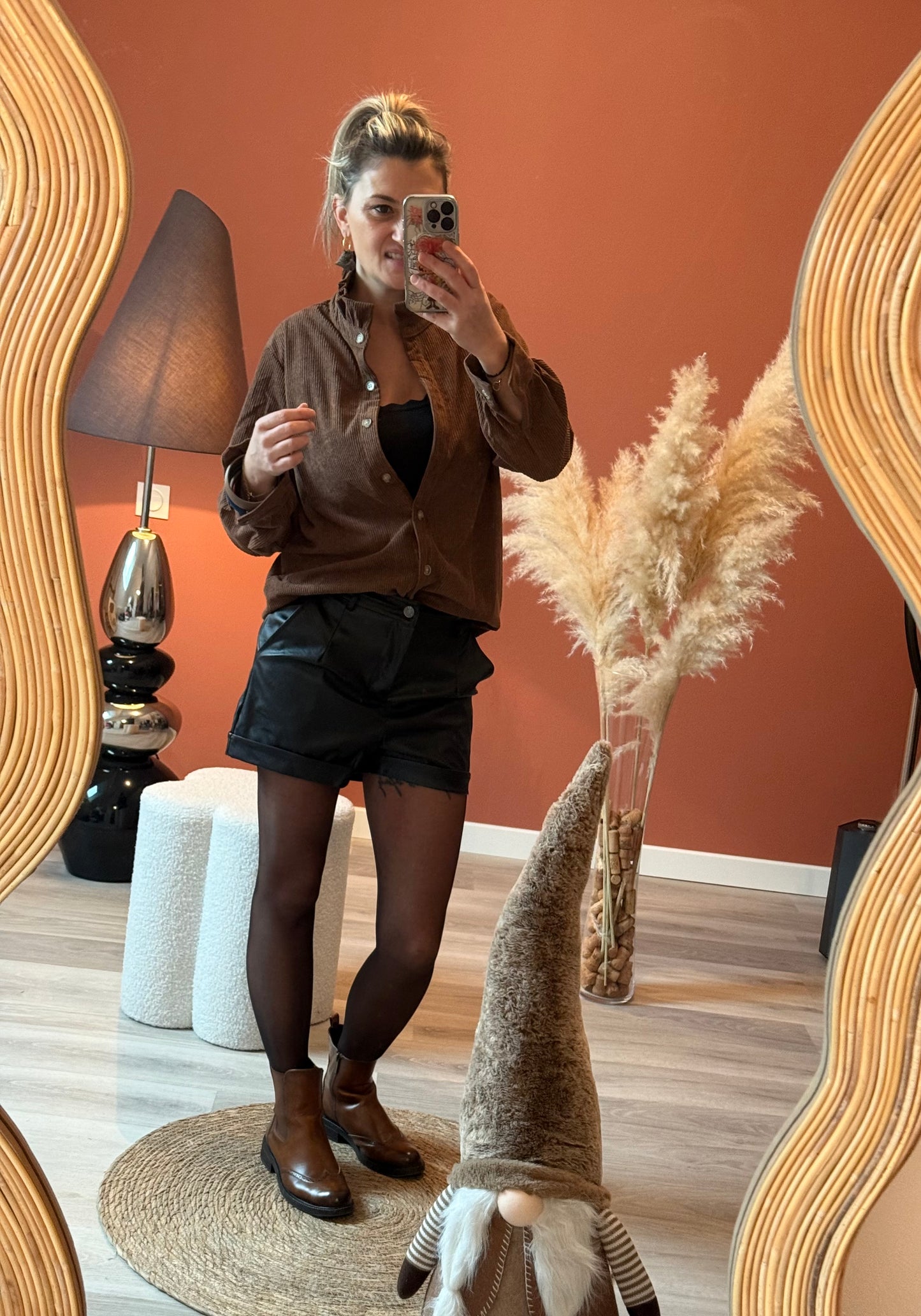 Short en simili cuir Glam Rock 🎸