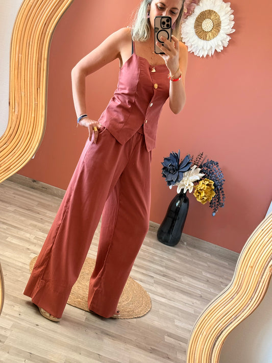 Pantalon lin Mathias
