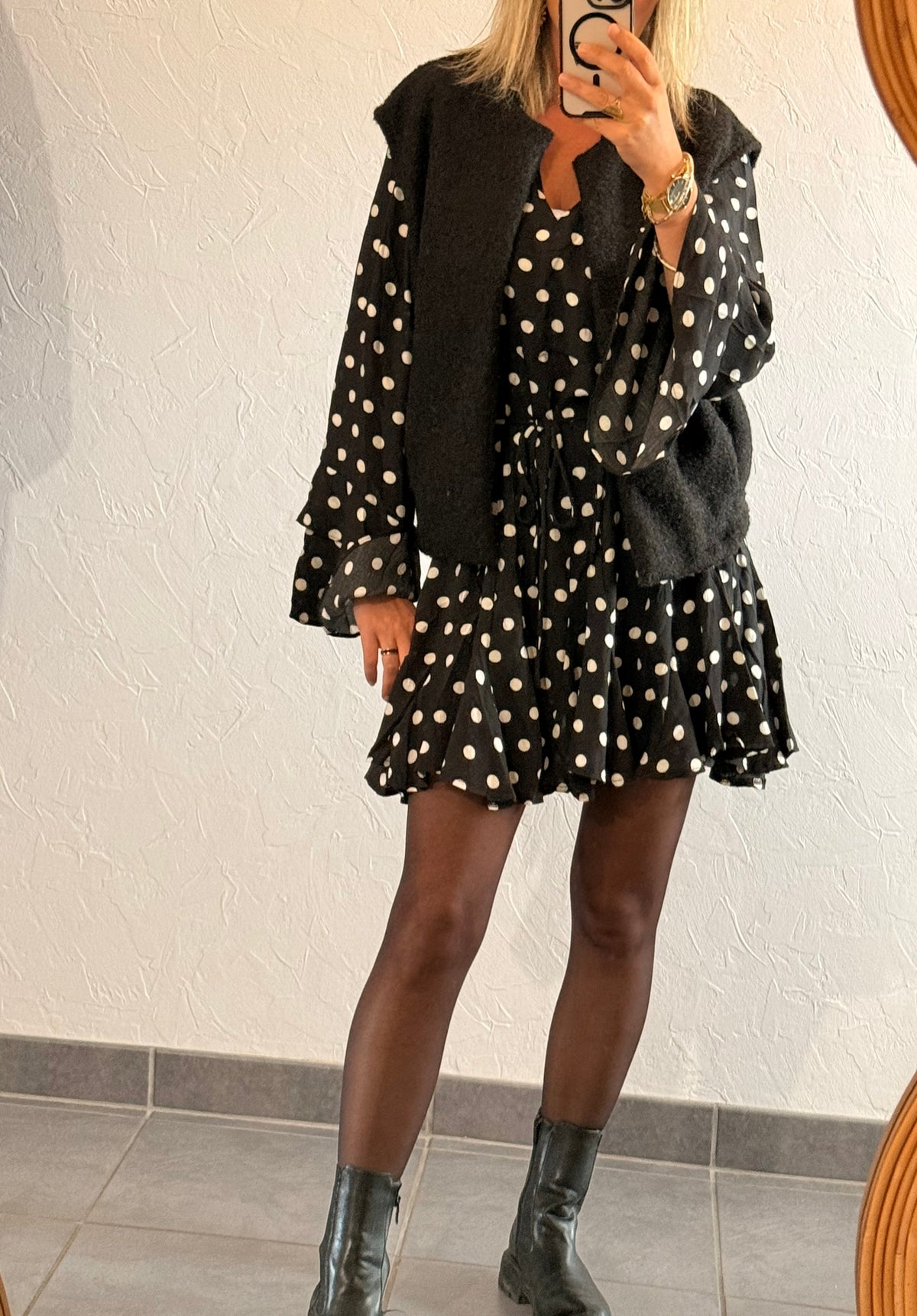 Robe à pois