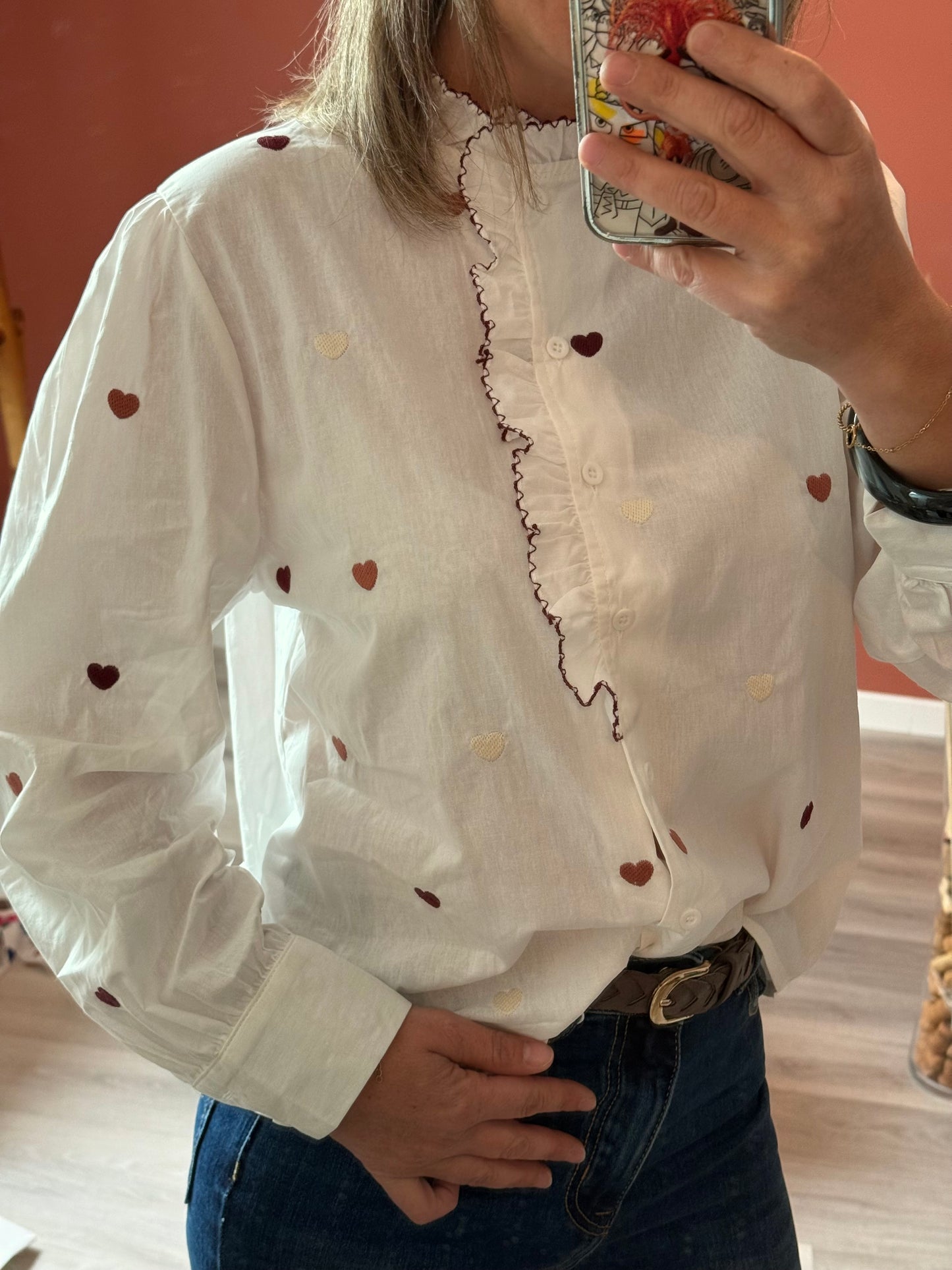 Chemise cœurs Emilie