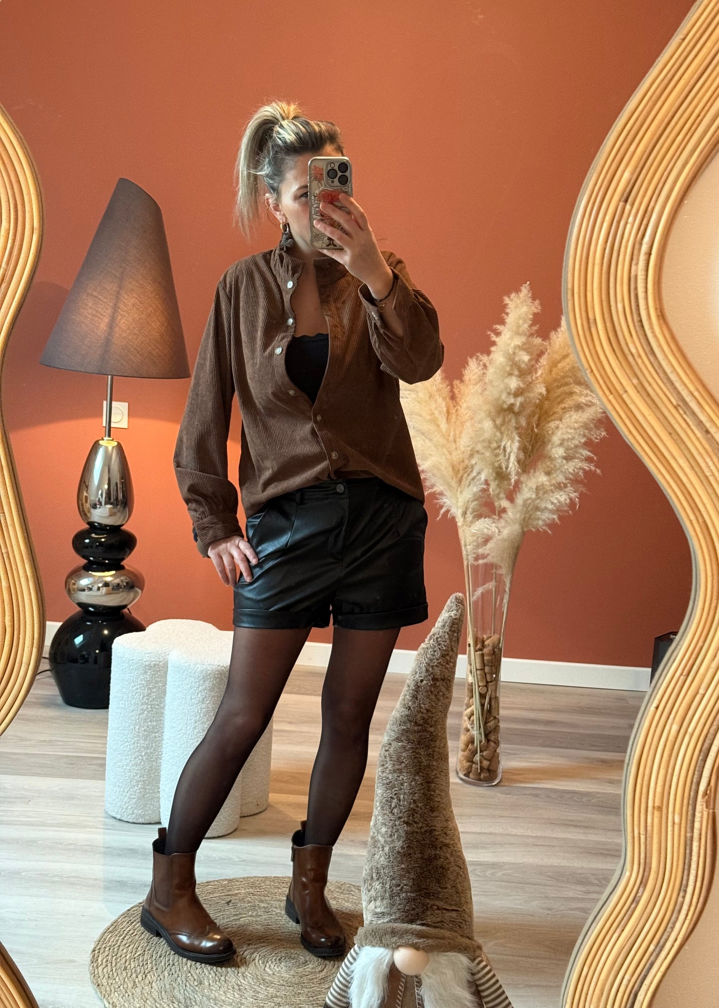 Chemise en velours Gaby