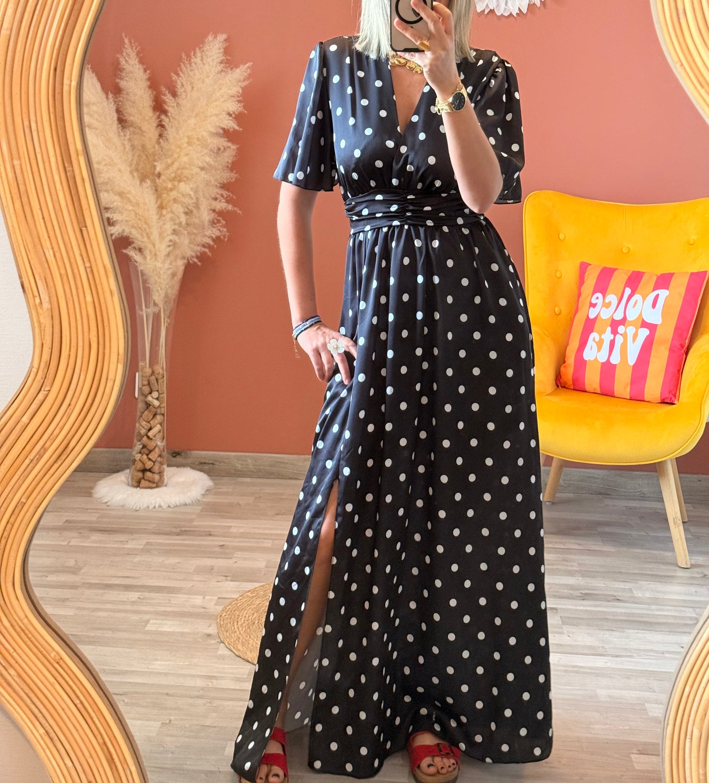 Robe à pois