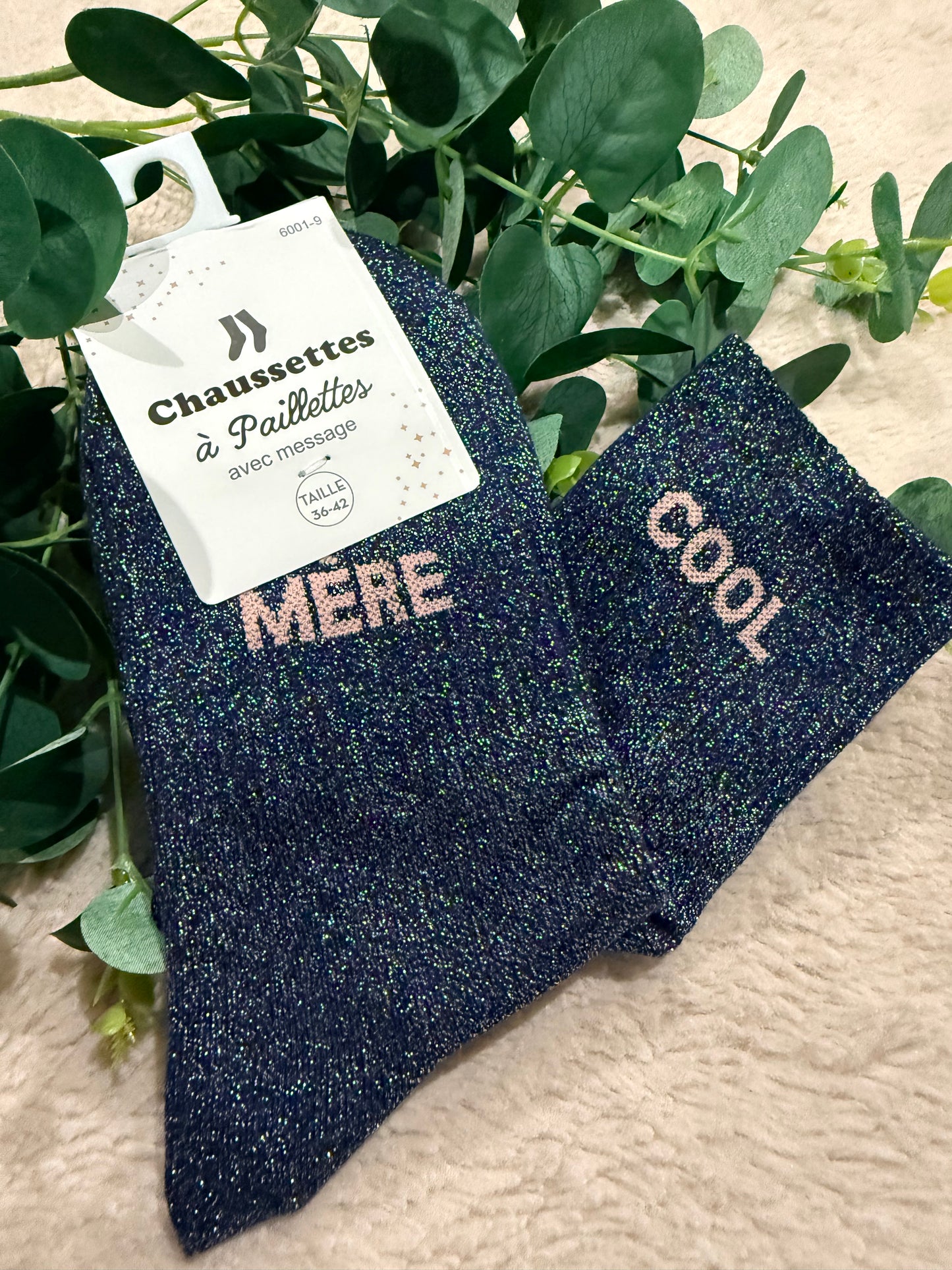 Chaussette paillette Mère cool