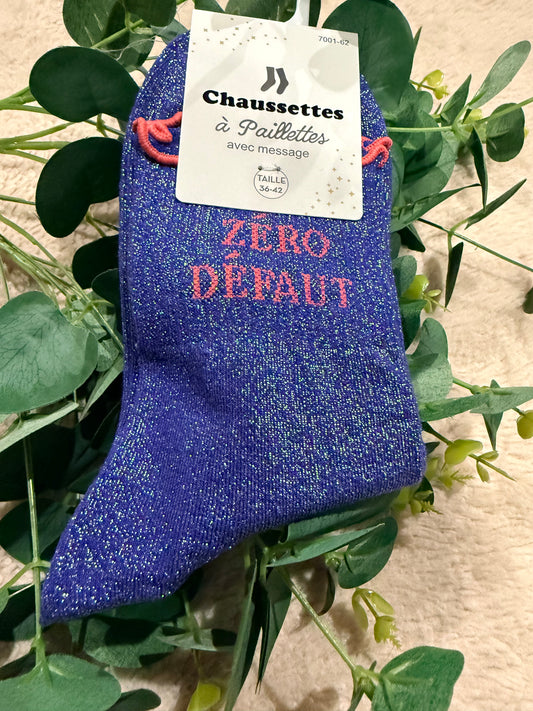 Chaussette à paillettes Zéro défaut 😁