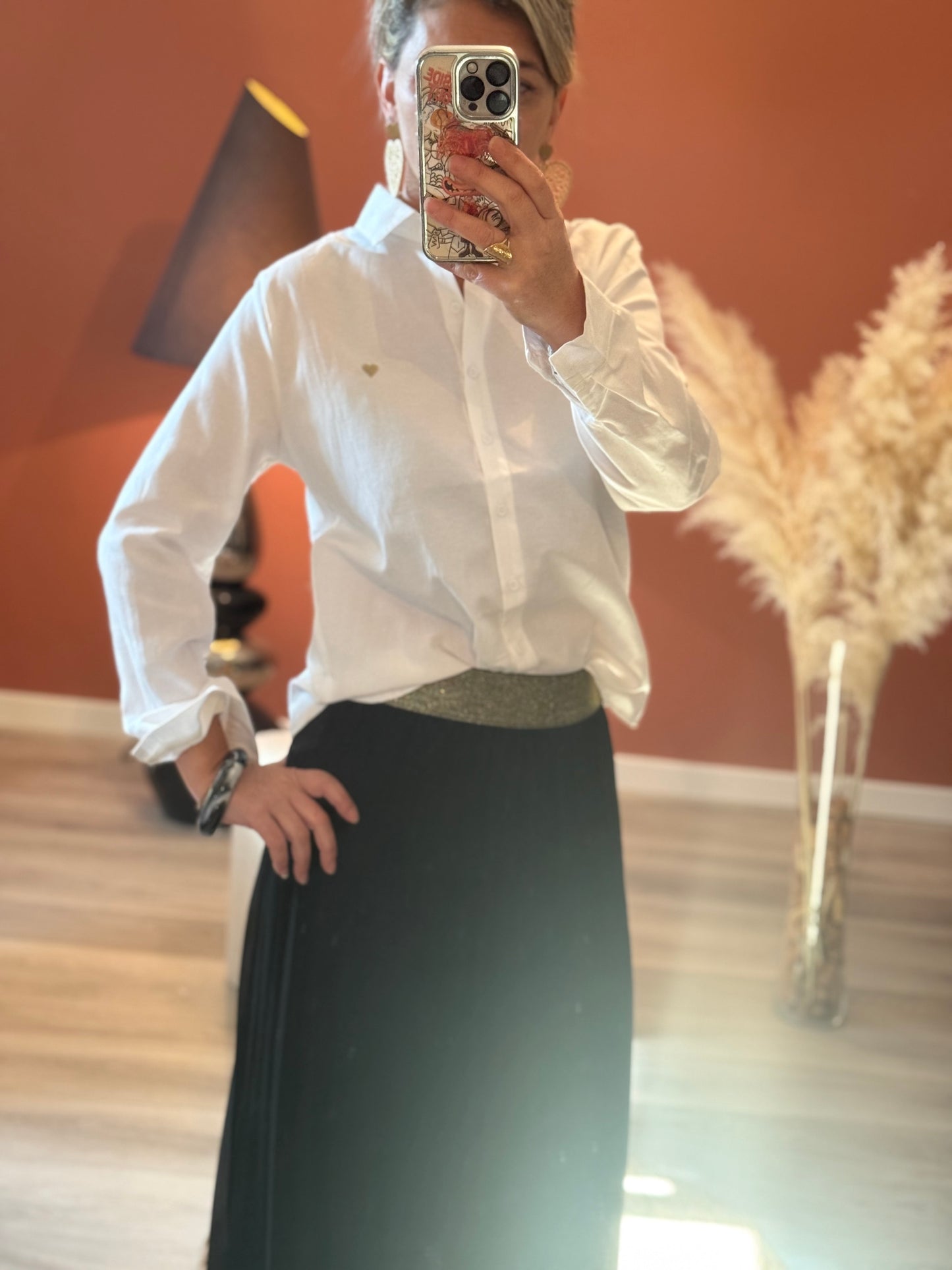 Jupe longue plissée Lilou