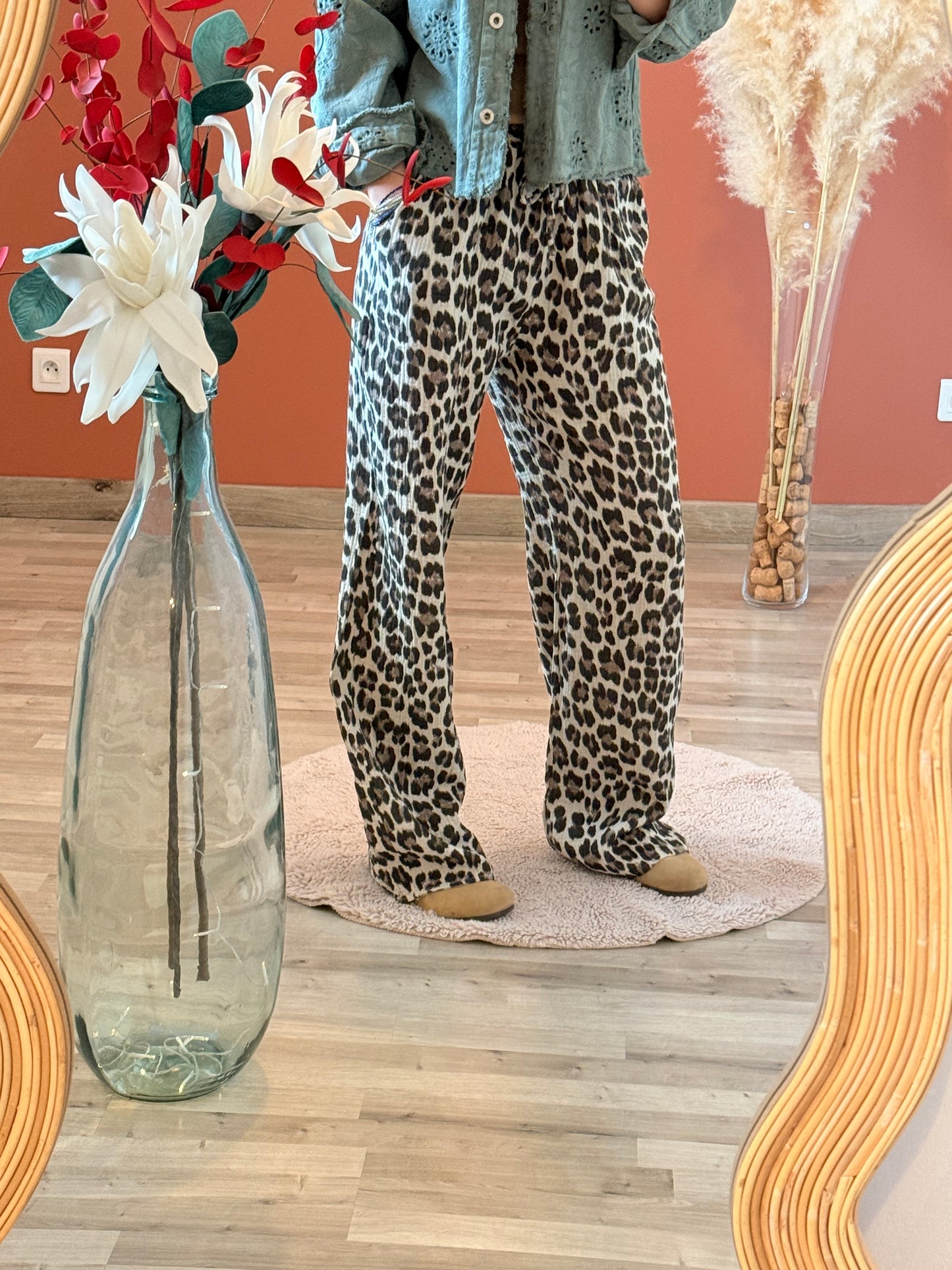 Pantalon gaz de coton Rio 🐆